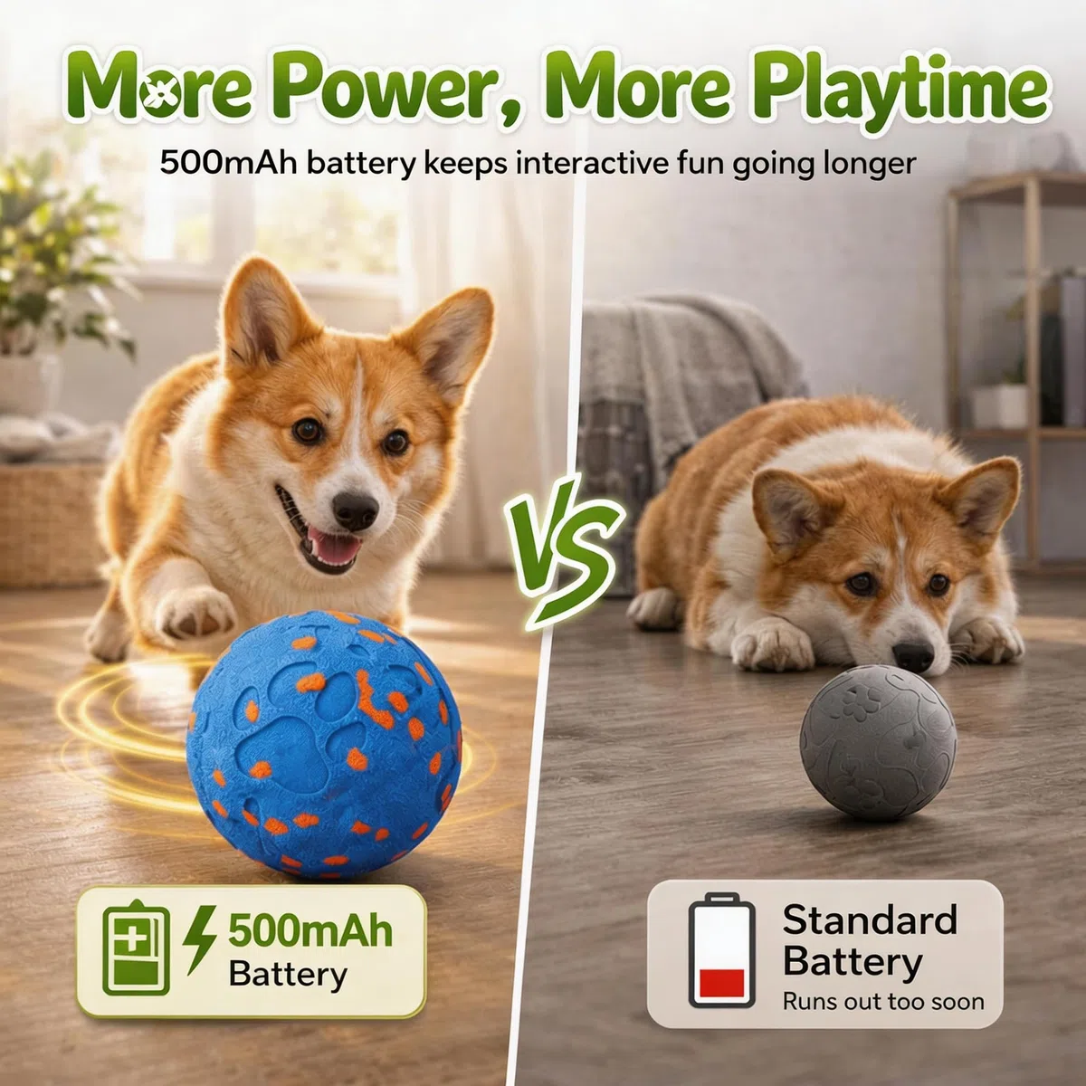 Juguetes interactivos inteligentes para perros, bola vibratoria para perros, juguetes eléctricos para masticar perros medianos y grandes, carcasa a prueba de masticaciones, movimiento