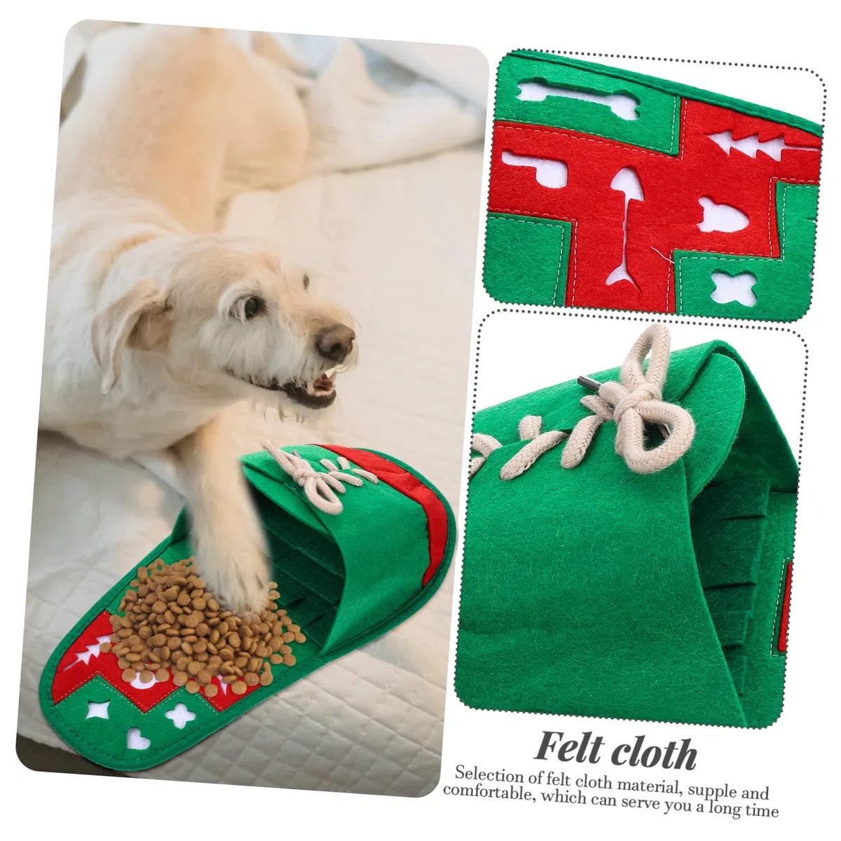 BESPORTBLE 4 Piezas Juguete para Mascotas con Fugas Dog Toys Accesorio para Cachorros Juguete de Tela de Fieltro colchoneta para Mascotas Juguetes para Perros pequeños Suministro de Cachorro