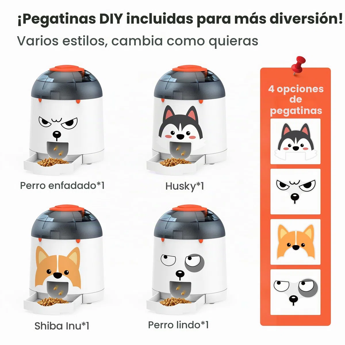 Potaroma Juguete alimentador de Rompecabezas para Perros, Entrenamiento Interactivo de coeficiente Intelectual, Juguetes electrónicos para Perros, dispensador automático de golosinas Recargable,