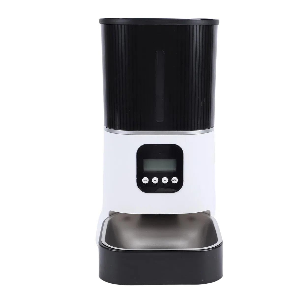 Haofy Comedero Automático para Perros Dispensador de Alimentos para Mascotas Programable con Capacidad de 6 litros con Pantalla LCD para Gatos y Perros de Interior Fuente de Alimentación Doble para
