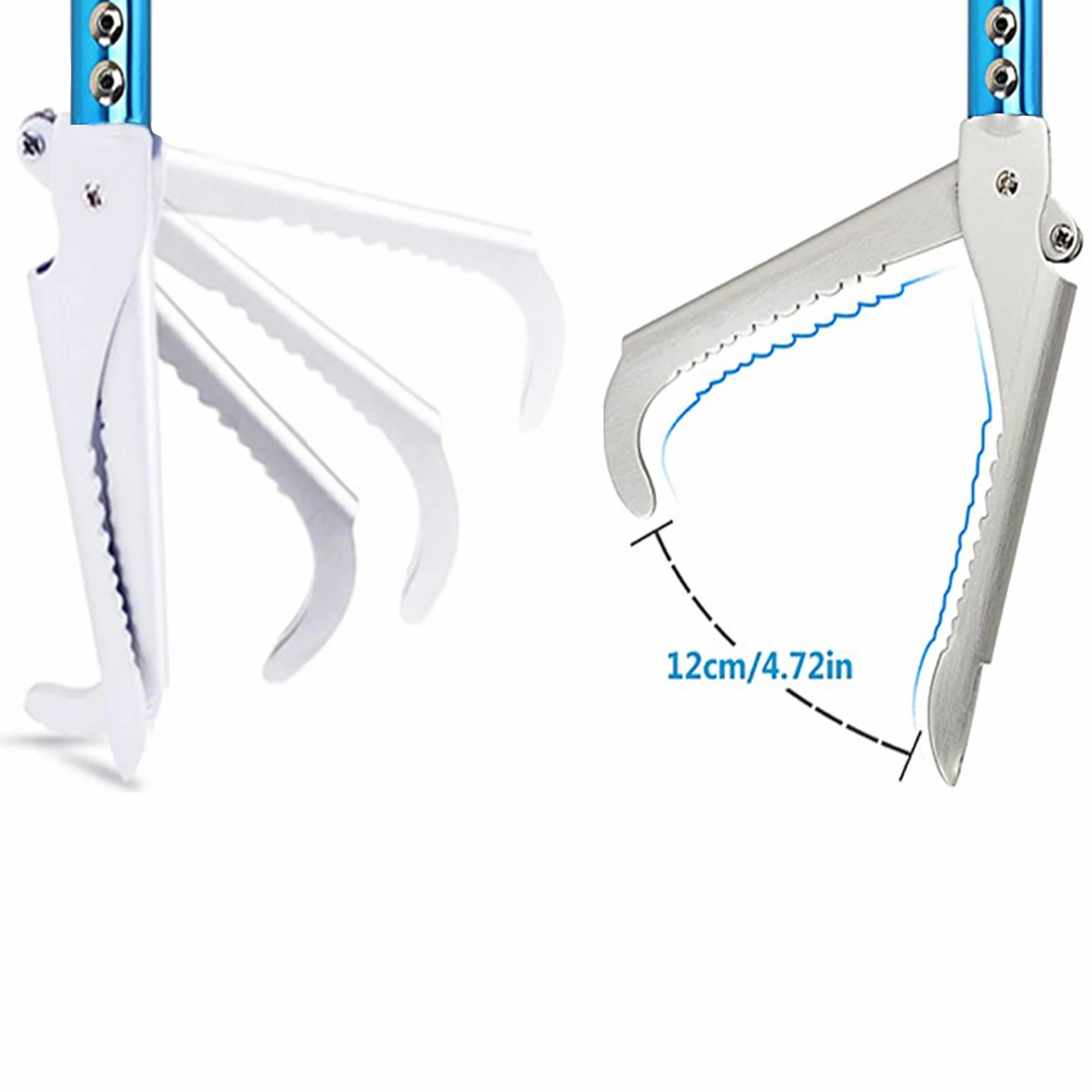 Pinza profesional de aleación de aluminio de 39 pulgadas (100 cm) para reptiles, sonajero, atrapador de serpientes, herramienta de manejo de mandíbula ancha con cerradura y mango de agarre cómodo