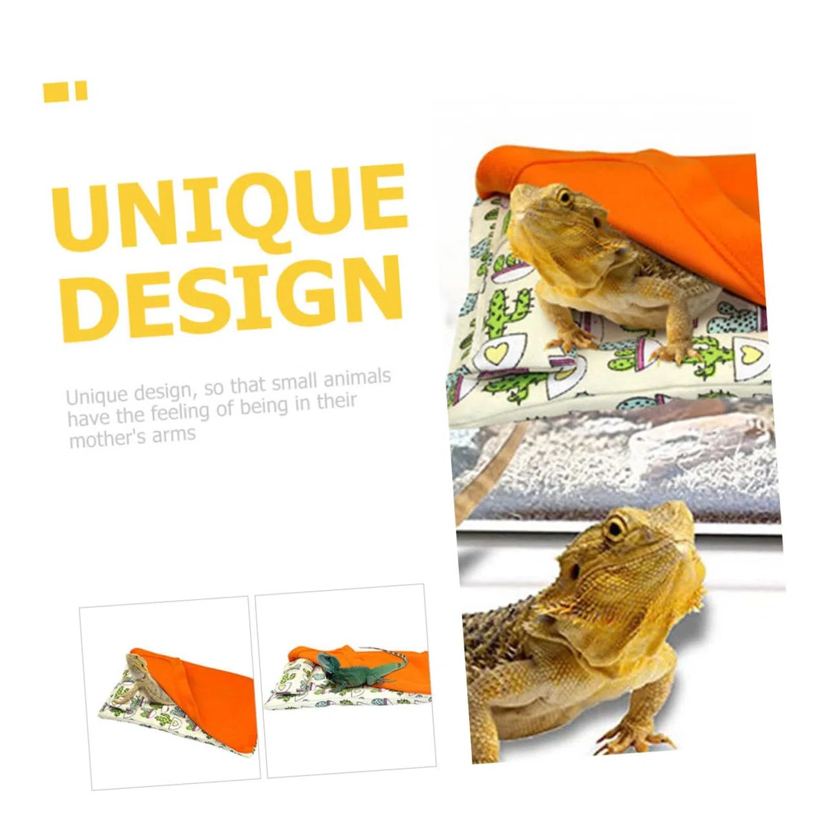 Beaupretty 3piezas Cama Calentadora para Reptiles y Pequeños Roedores Cama De Lija y Resistente para Cobayas y Hámsters Nido Portátil y Práctico para Mascotas Interiores