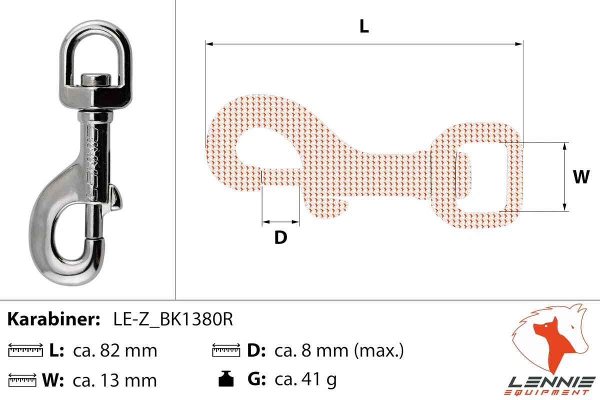 LENNIE Línea de adiestramiento Easycare® 8 mm Redondo, 15 Metros, Naranja neón, con Lazo de Mano (Impermeable y fácil de Limpiar)