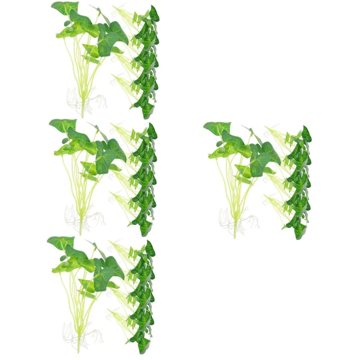 NOLITOY 20piezas Acuáticas Artificiales para Decoración De Ornamentación De Césped De Agua Simulado Adorno Lifelike para Peceras y Decoración De Escritorio