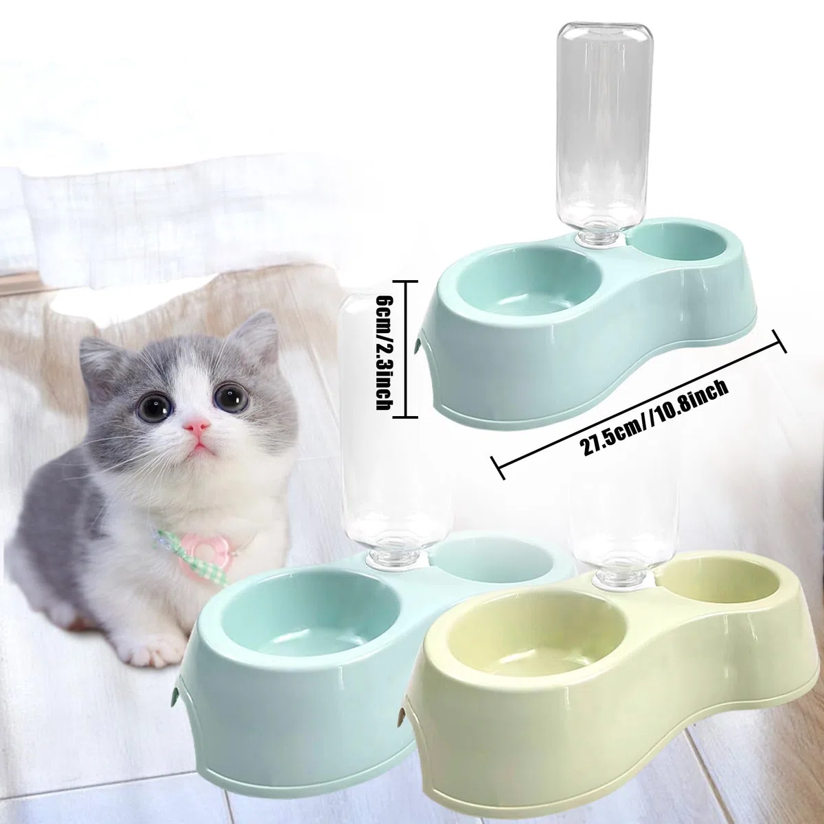 Kit de iniciación para gatitos, juego de 15 piezas esenciales para gatos, incluye caja de arena para gatos, juguetes para gatos, collares para gatos, almohadilla para rascar gatos, lima de