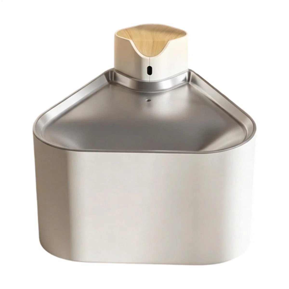 Fuente De Agua Para Gatos Bandeja de Acero Inoxidable Recargable USB, 1.6L | fuente de agua para perros Para Salón Balcón Tienda Mascotas Exterior Perro Cachorro Y Gatito