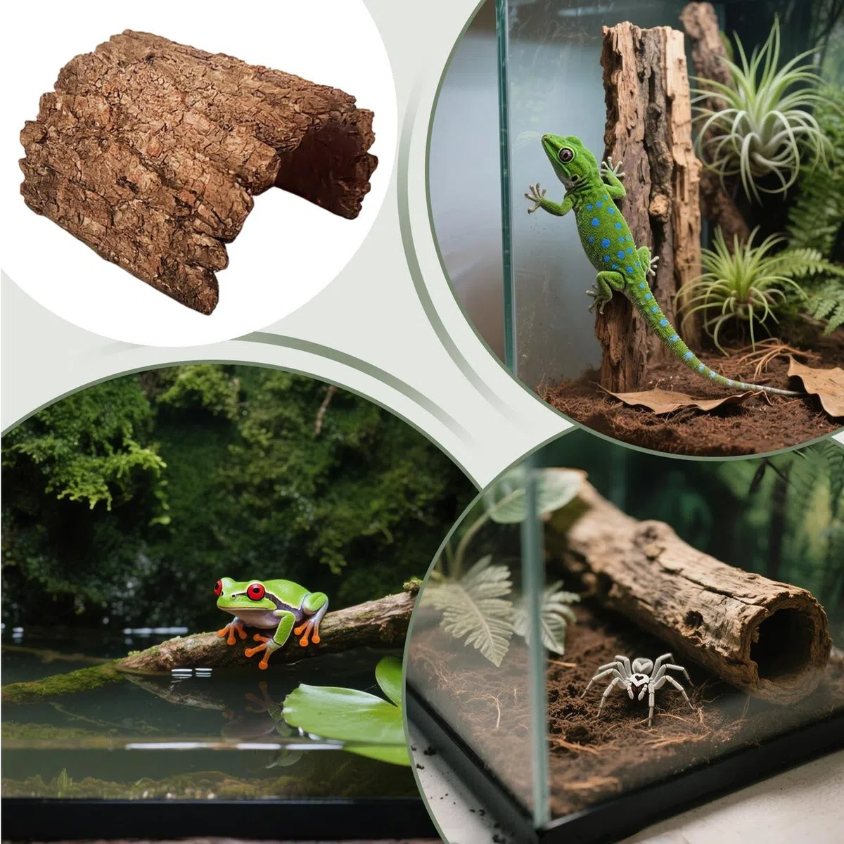 Escondites Y Cuevas para Reptiles Refugio De Cueva De Resina