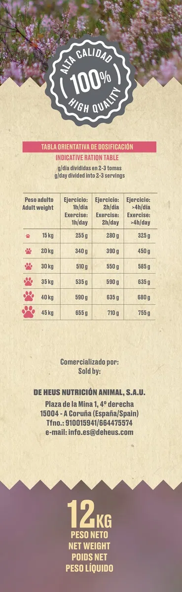 CANUN Pienso para Perros Adultos con Salmón Fresco Sin Cereales Alimento seco para Perros 12 kg Fresh Salmon