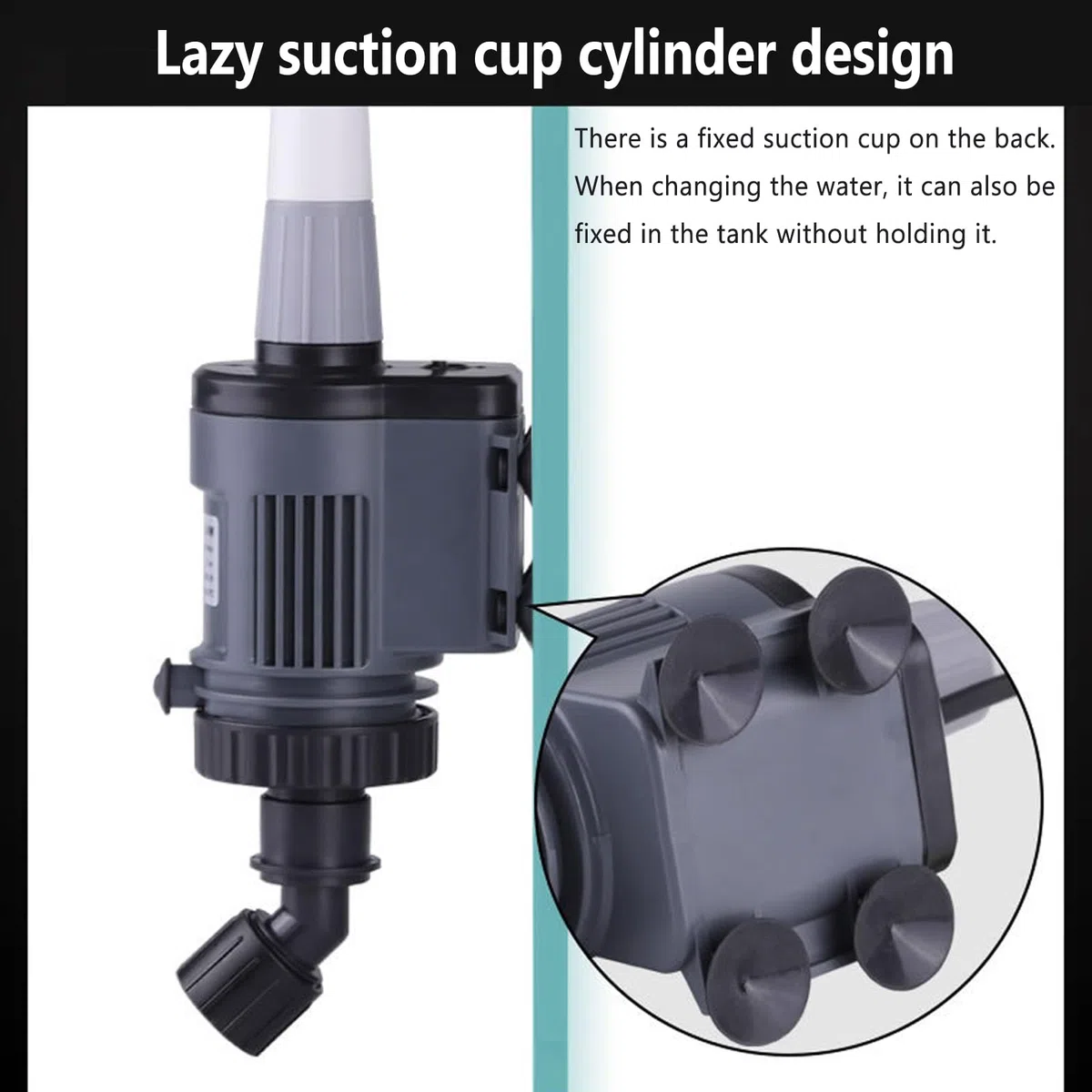 Extractor de Lodos al vacío para Acuario, Limpiador eléctrico de Grava para Acuario, Cambiador de Agua para pecera, Filtro de Agua, Kit de Limpieza para Acuario, Accesorios para pecera