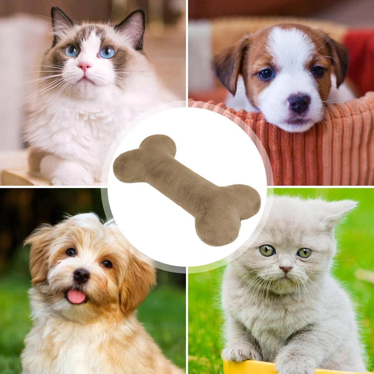 Juguete De Peluche Hueso para Perros Cojin Calmante para Cachorros De 70 Cm | Cojín Lanzable Para Cachorros Amantes de Mascotas Apartamento Oficina Dormitorio Siesta Juego Relajación
