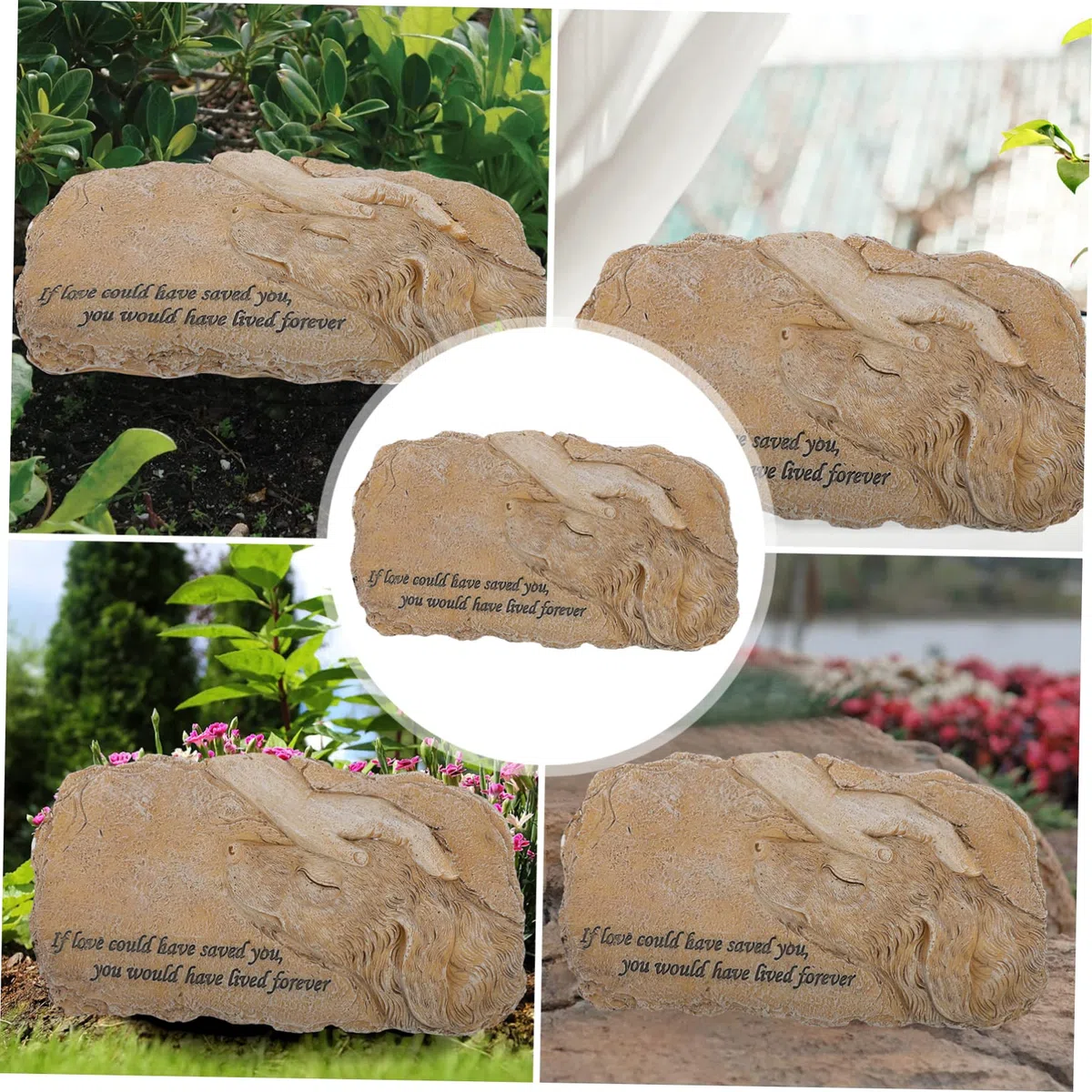 Veemoon 1pieza Conmemorativa para Estatua De Jardín Honor Decoración De Memorial para Resistente Al Agua Corrosión De