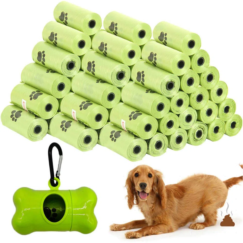 Bolsas de basura desechables para perros con dispensador