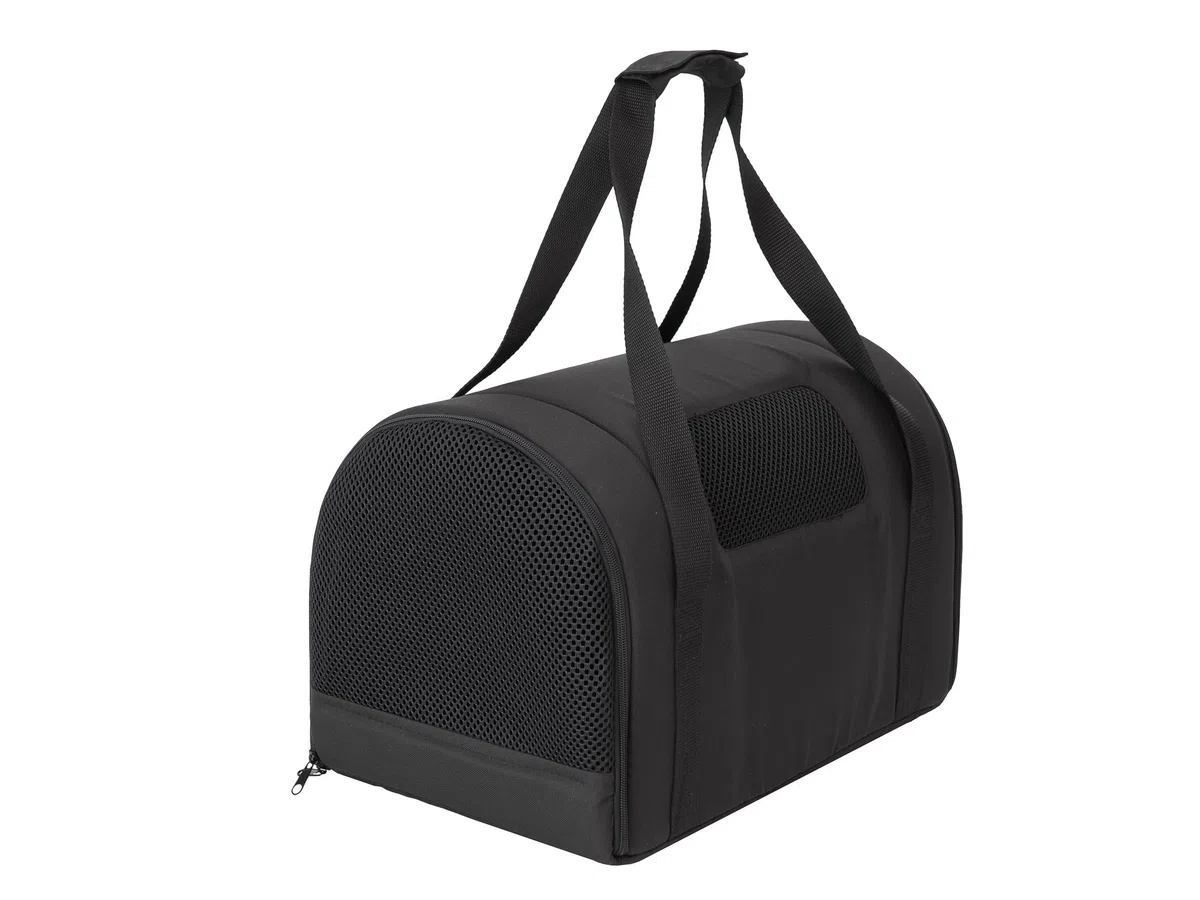 Bolsa de transporte para gatos, bolsa de transporte para mascotas, plegable, bolsa de transporte para perros o gatos, color negro, tamaño 1: 27 x 39 x 28 cm