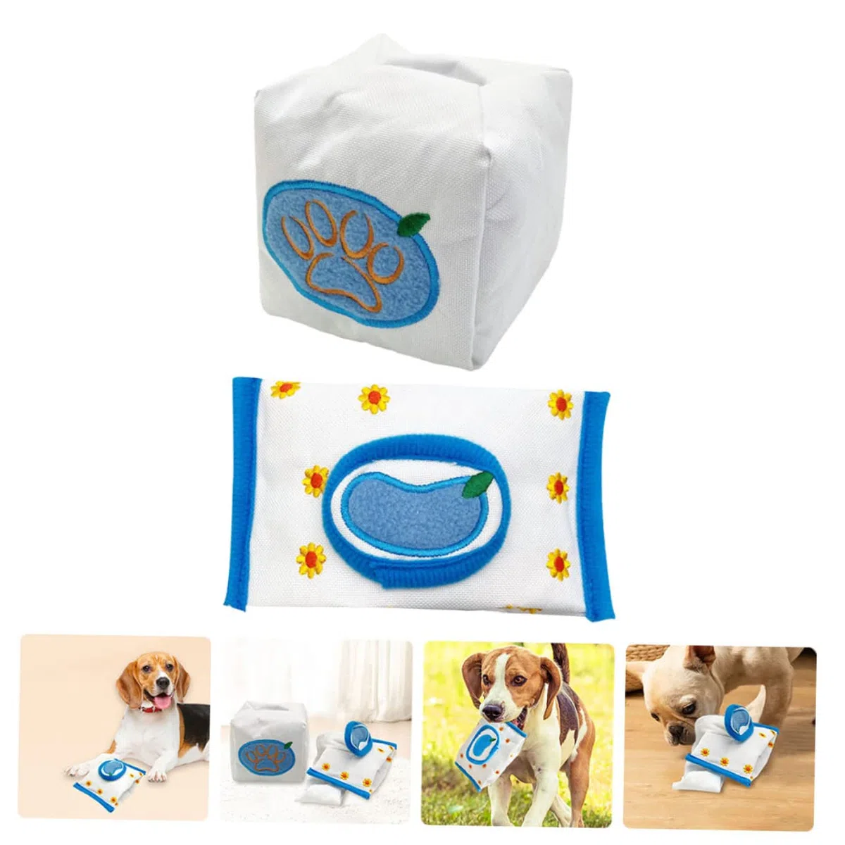 minkissy 4 Piezas de Almohadilla para olfatear para Mascotas, Juguetes de Peluche para Perros, Juguetes interactivos para Perros y Mascotas, Juguetes interactivos de Entrenamiento para,