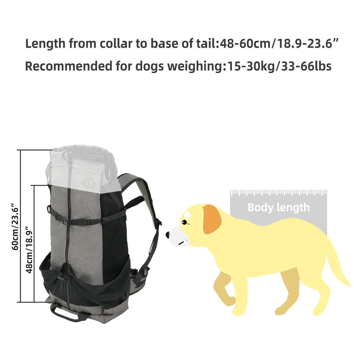 Mochila para Mascotas - Mochilas para Mascotas de Gran Capacidad | Mochilas para Mascotas Anti-, Mochila Multifuncional Perro Grande para Evitar el Cabello