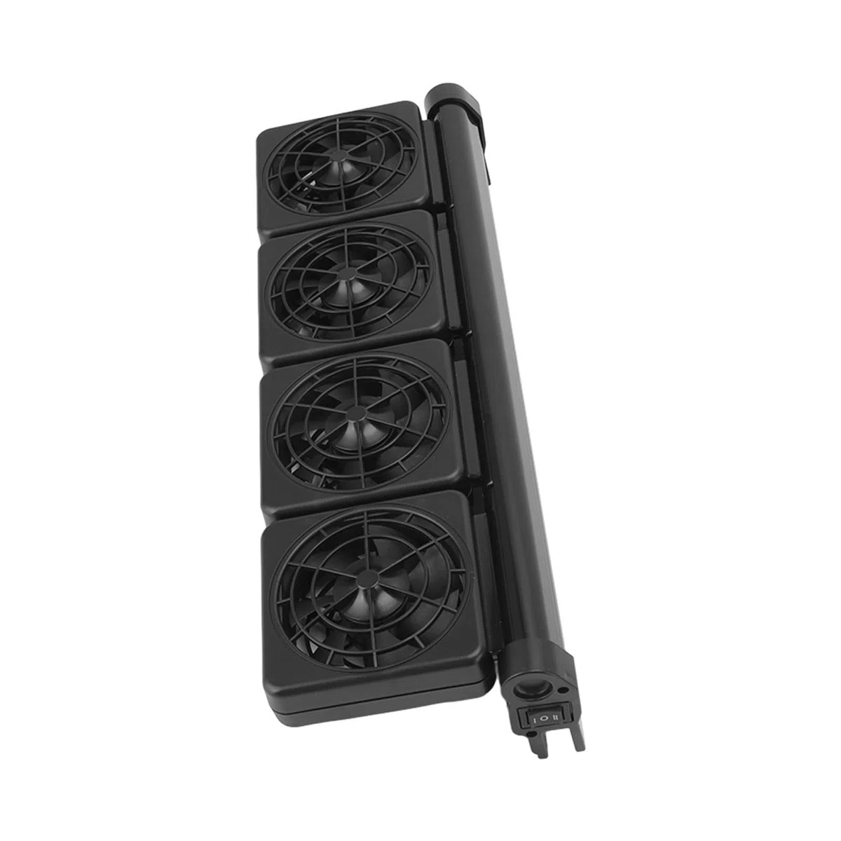 Pssopp Ventilador de Refrigeración para Pecera, Enfriador de Acuario Ajustable de 2 Velocidades con Soporte de 45 Grados, para Agua Dulce Salada hasta 4 ℃ de Caída