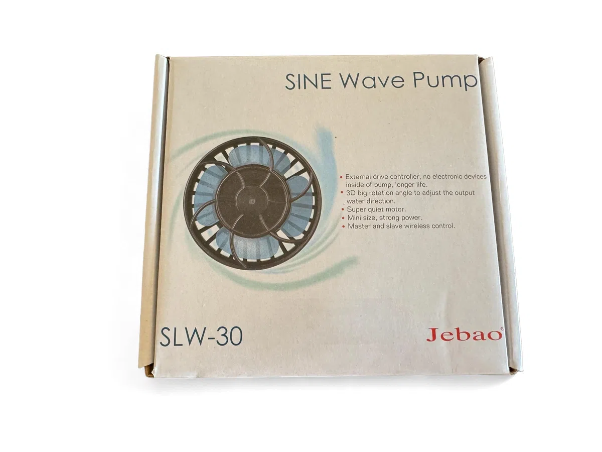 JEBAO SLW-30 Bomba de Circulación para Acuario 13000 L/H, Wave Maker Potente y Silencioso con Controlador, Ideal para Acuario Marino y Reef