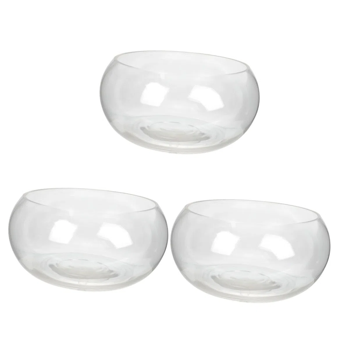 HANABASS 3piezas Transparente para Acuarios Decoración De Oficina y Terrarios Diseño Compacto para Plantas y Peces