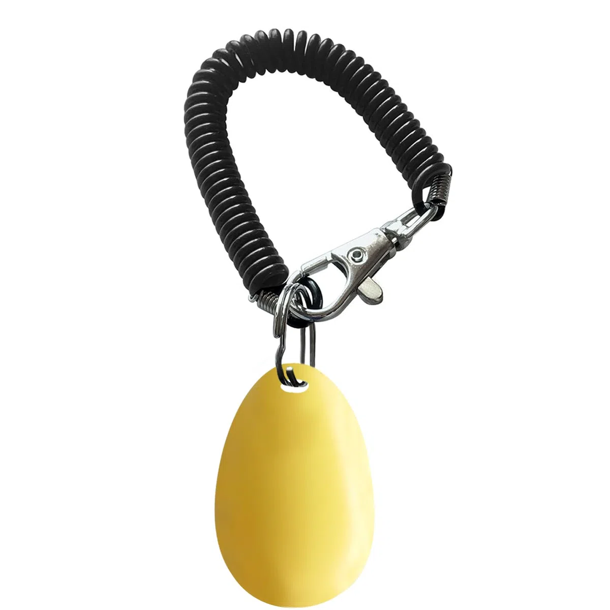 BONSO Clicker de entrenamiento para perros con correa de muñeca ajustable, refuerzo positivo para entrenamiento de mascotas, para perros, gatos y cachorros (amarillo)