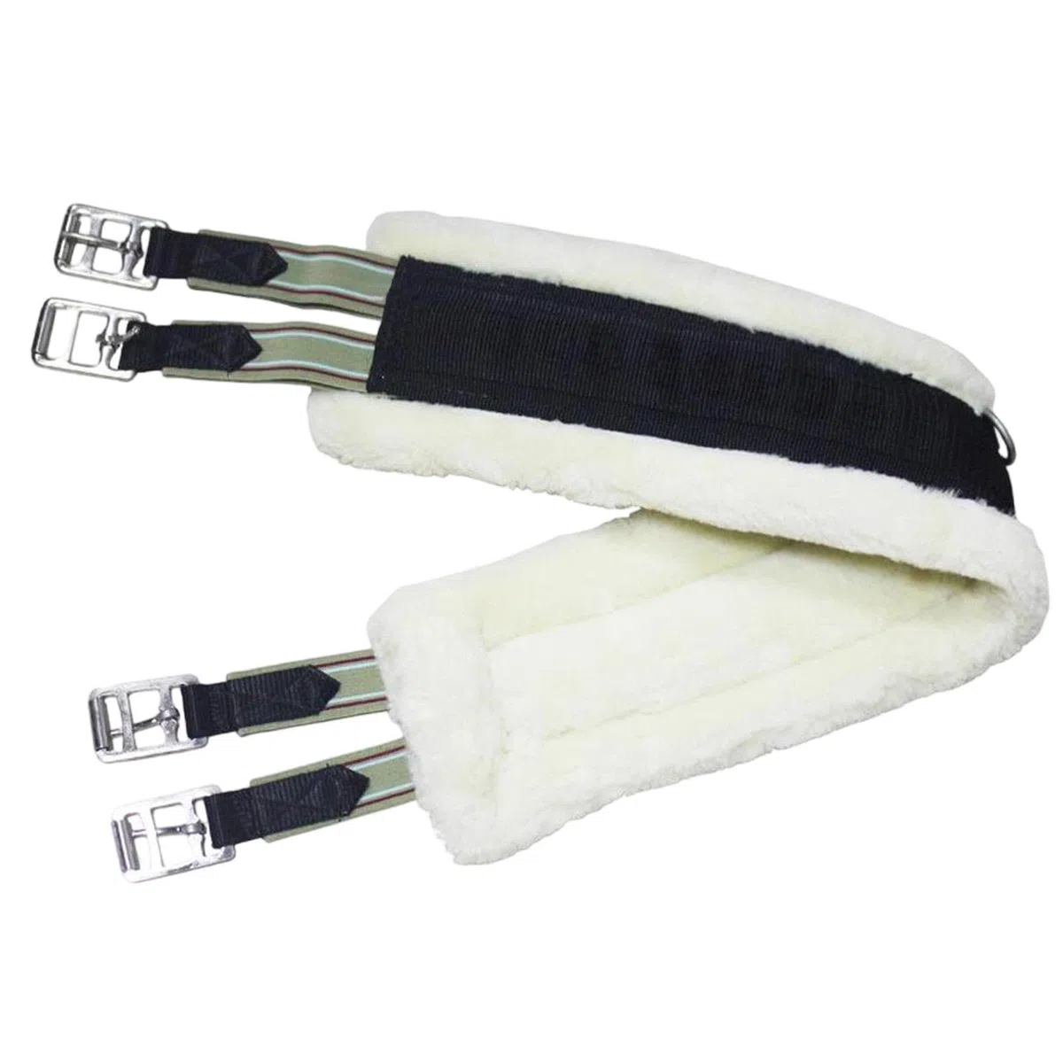 Qianly Cincha para Caballo Cincha Elástica Cincha Antideslizante Cincha Acolchada Cincha de Entrenamiento de Fácil Ajuste Adecuada para Montar Caballos Depor