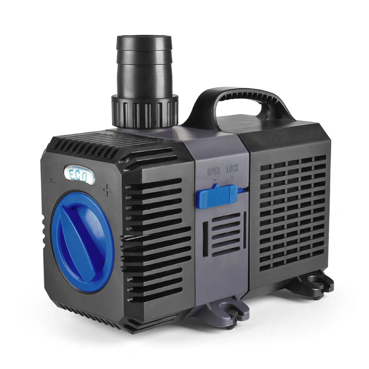 Flexzion Estanque de la bomba sumergible de flujo ajustable Inline acuario Fuente Cascada Koi Fish Fresh Salt Filtro de agua con el conjunto de adaptador de salida 1 1200GPH