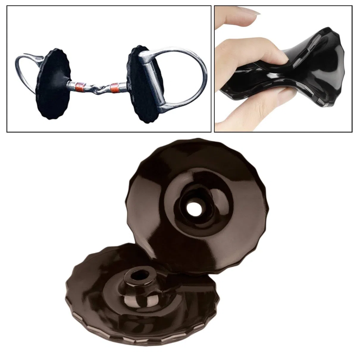 2 Piezas Protector para de Caballo Cubierta Suave Flexible Accesorio Profesional para Prevención de Rozaduras Adecuado para Práctica, MarrÓn