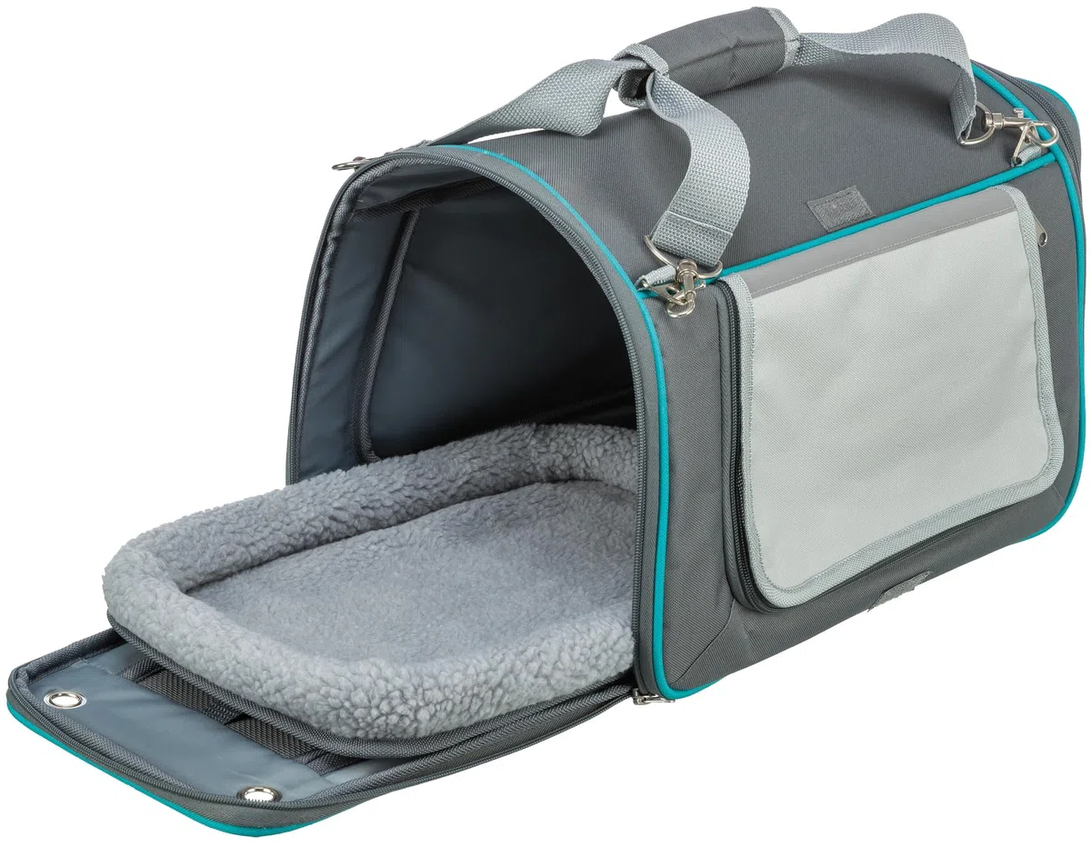 TRIXIE Caseta y transportín Vicky, 40 × 27 × 28 cm, Gris