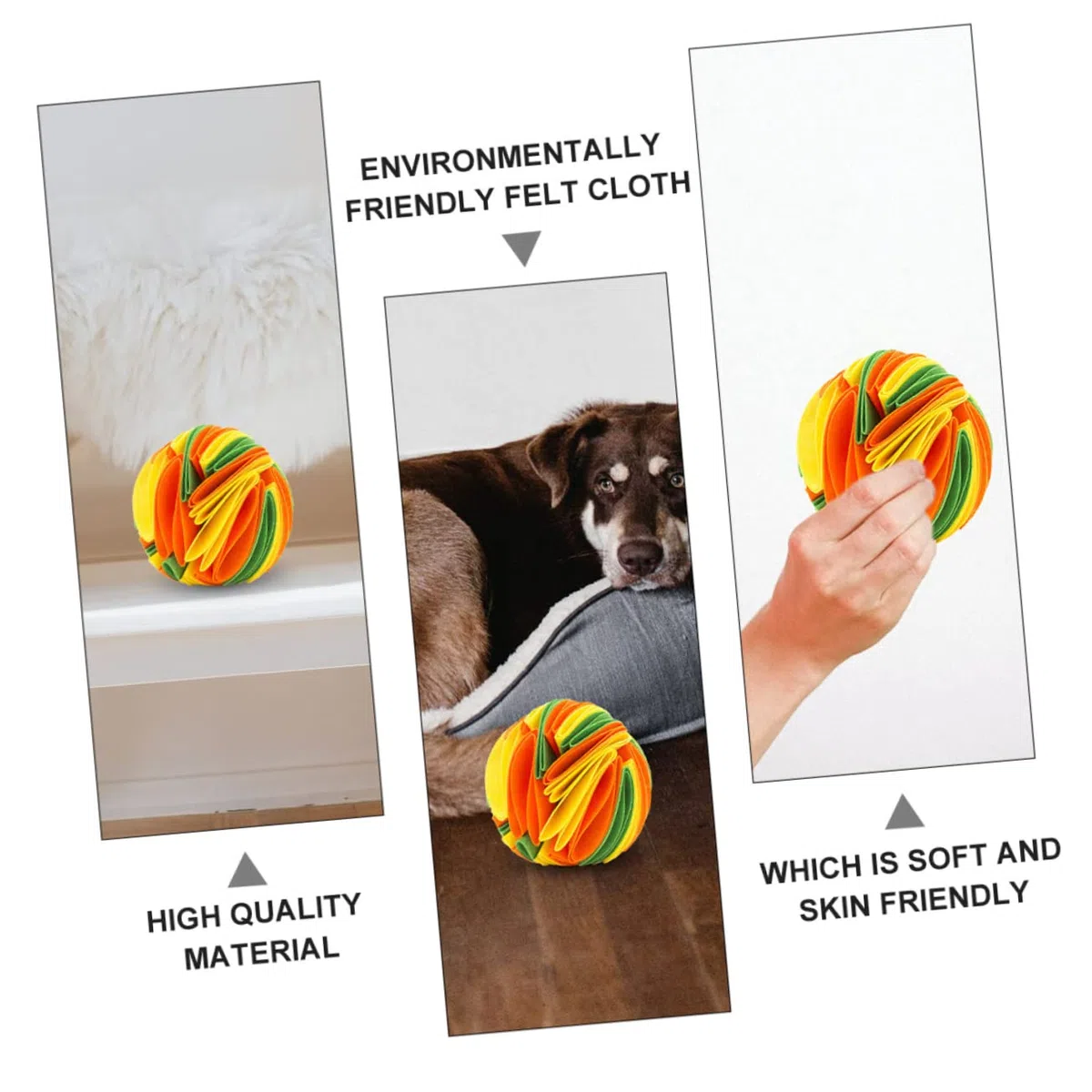 FOMIYES 3 Juguetes Interactivos para Perros Juguetes Molares para Mascotas Juguetes para Masticar con Fugas De Comida.