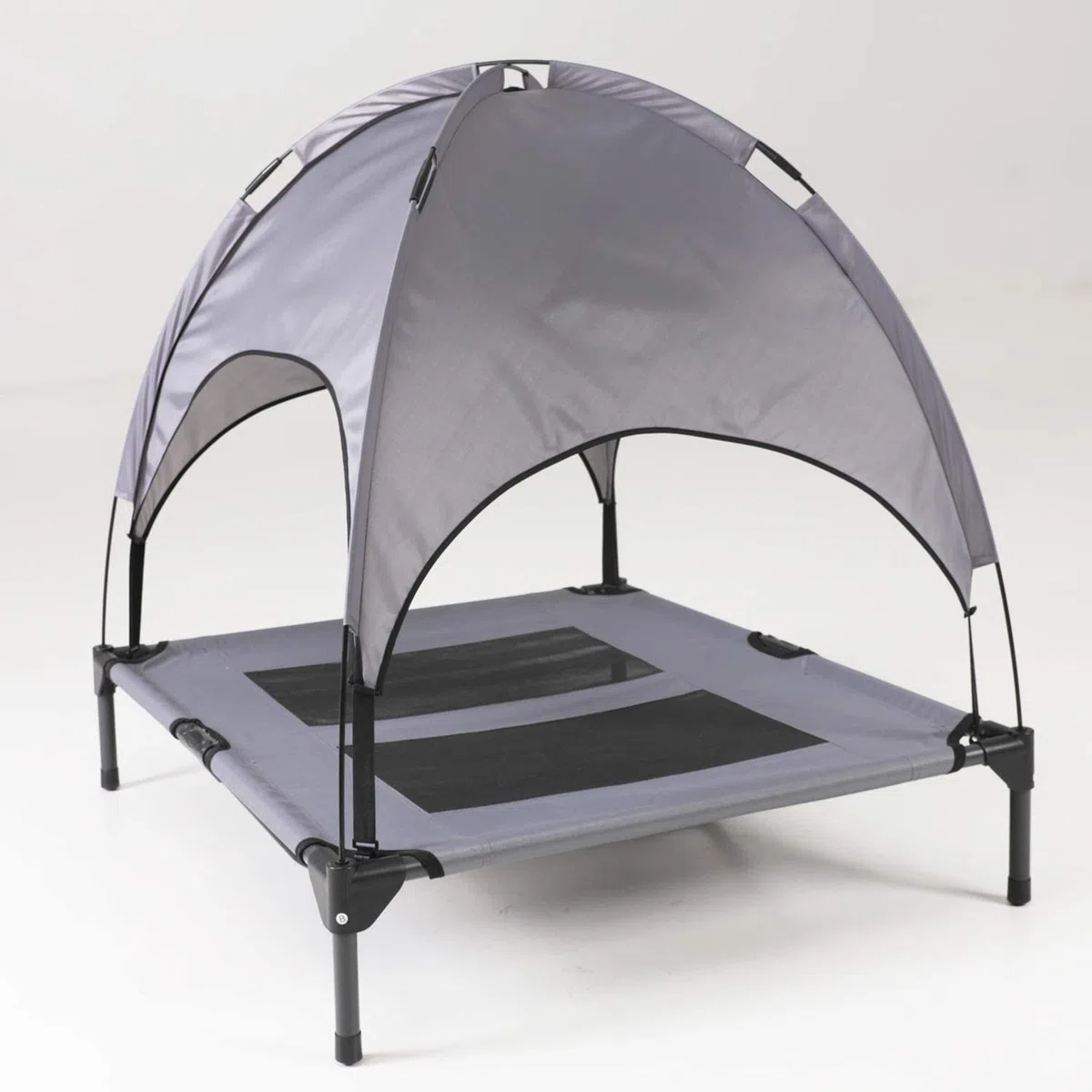 PawfectPals Cama elevada para mascotas para interiores y exteriores con pantalla desmontable (grande)