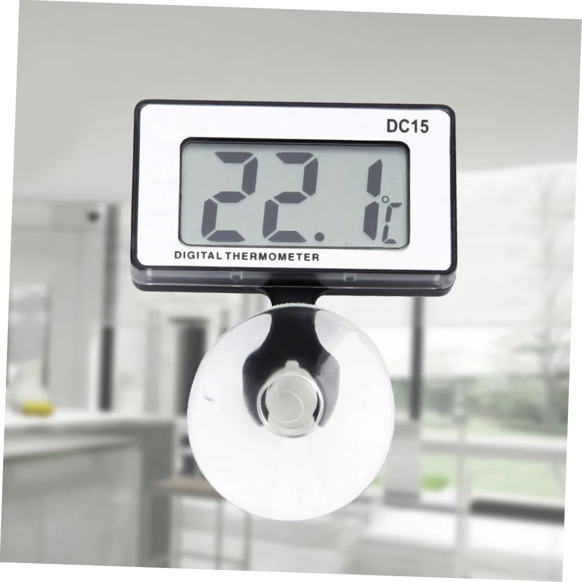 BESPORTBLE 3piezas Digital Lcd Mini Para Acuarios Ventosa Medidor De Temperatura Para Peceras y Tanques De Agua Fácil Instalación y Lectura Clara