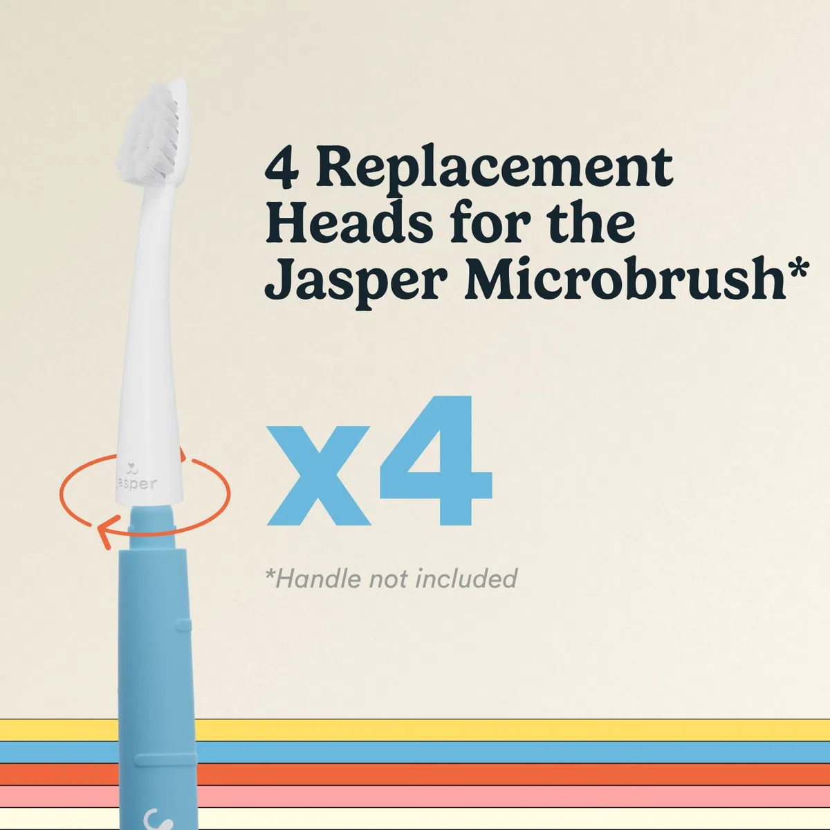 Jasper Microbrush Cepillo de Dientes para Gatos, Kit de Cepillo de Dientes de cerdas Suaves para Gatos, Cachorros y Perros pequeños, Mango Antideslizante 2 Cabezales de Cepillo