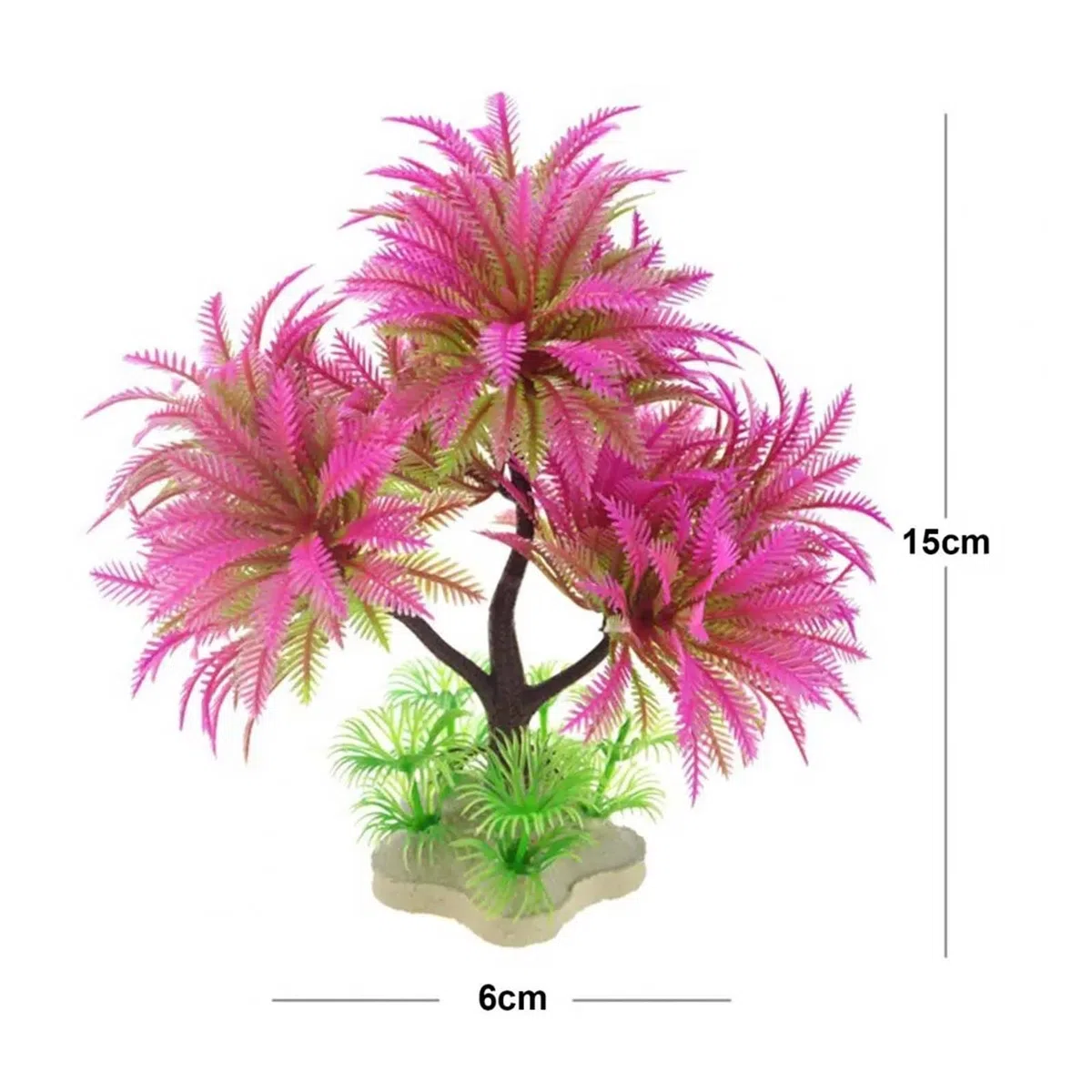 Plantas Artificiales para acuarios, Acuario Plantas Artificiales Multicolor(Green)