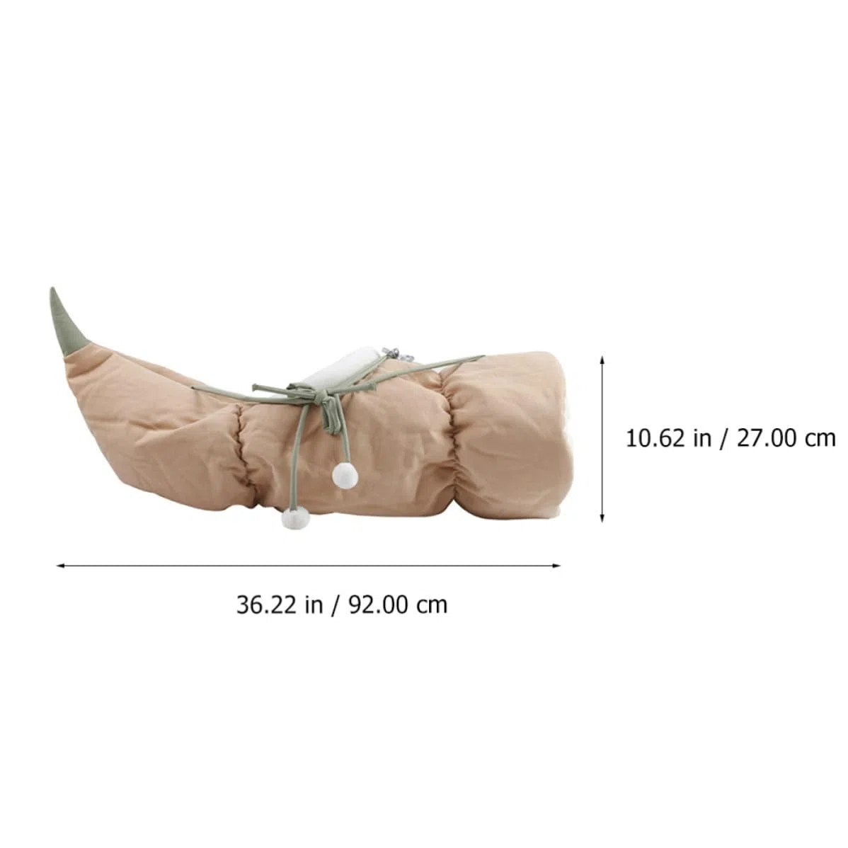 Túnel Plegable para Gatos Forma de Raíz de Loto Rosa, Cama