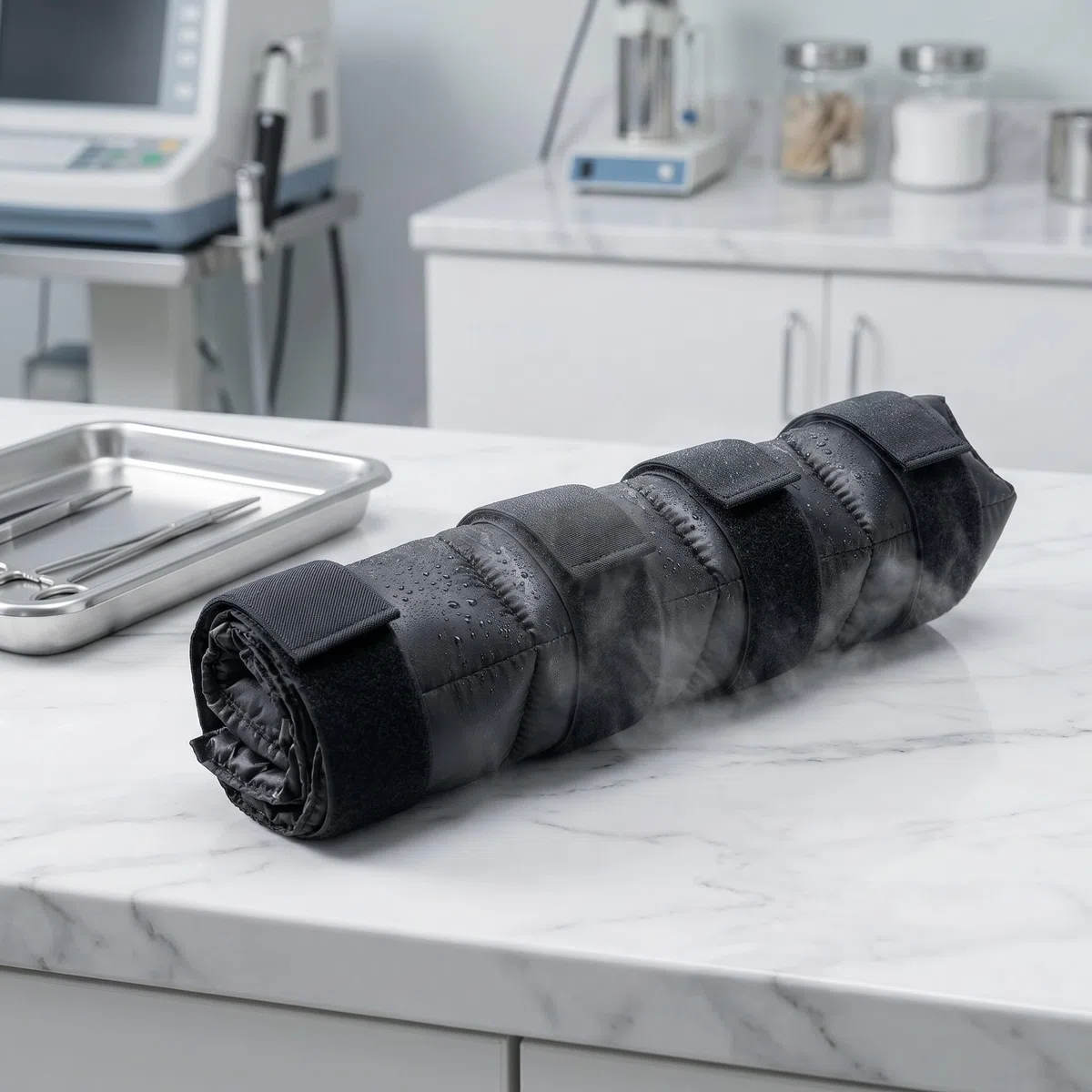 Bolsa Fría de Nylon Negro para Patas de Caballo Forma Ergonómica Reduce la Temperatura y Es Fácil de Limpiar para Uso Diario y Entrenamiento Ecuestre