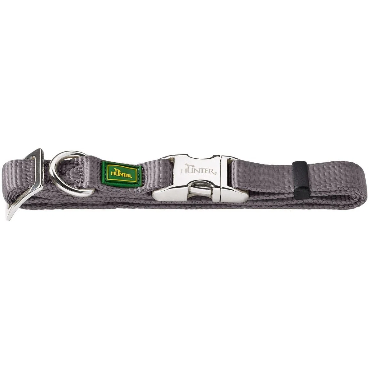 Hunter - Collar Vario Basic con cierre de aluminio S cuello 30-45 cm gris