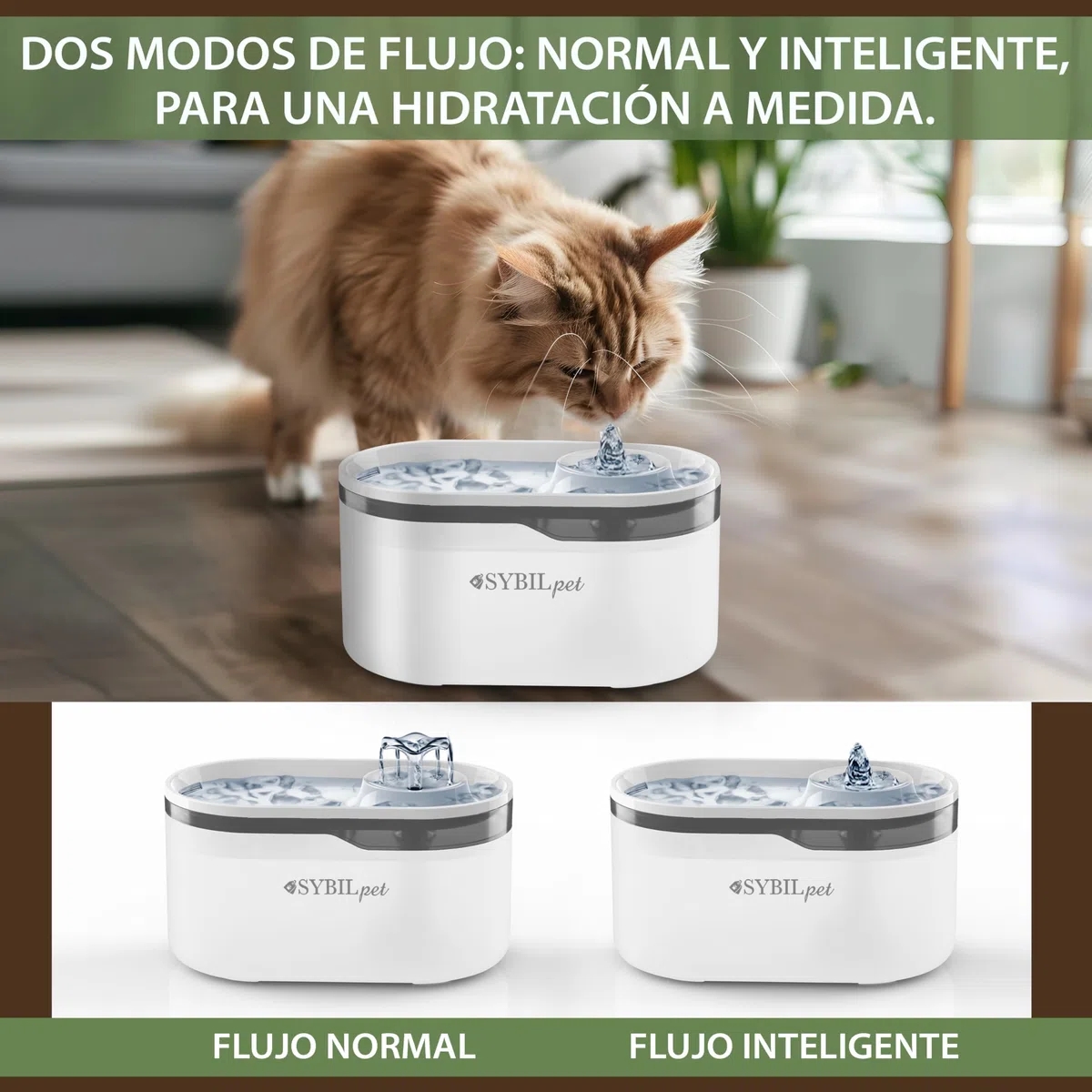 Fuente Agua Gatos 2,8L – Bebedero Automático Silencioso con Filtro de Carbón Activo, Fuente para Gatos y Perros Pequeños, Fácil de Limpiar, Bajo Consumo