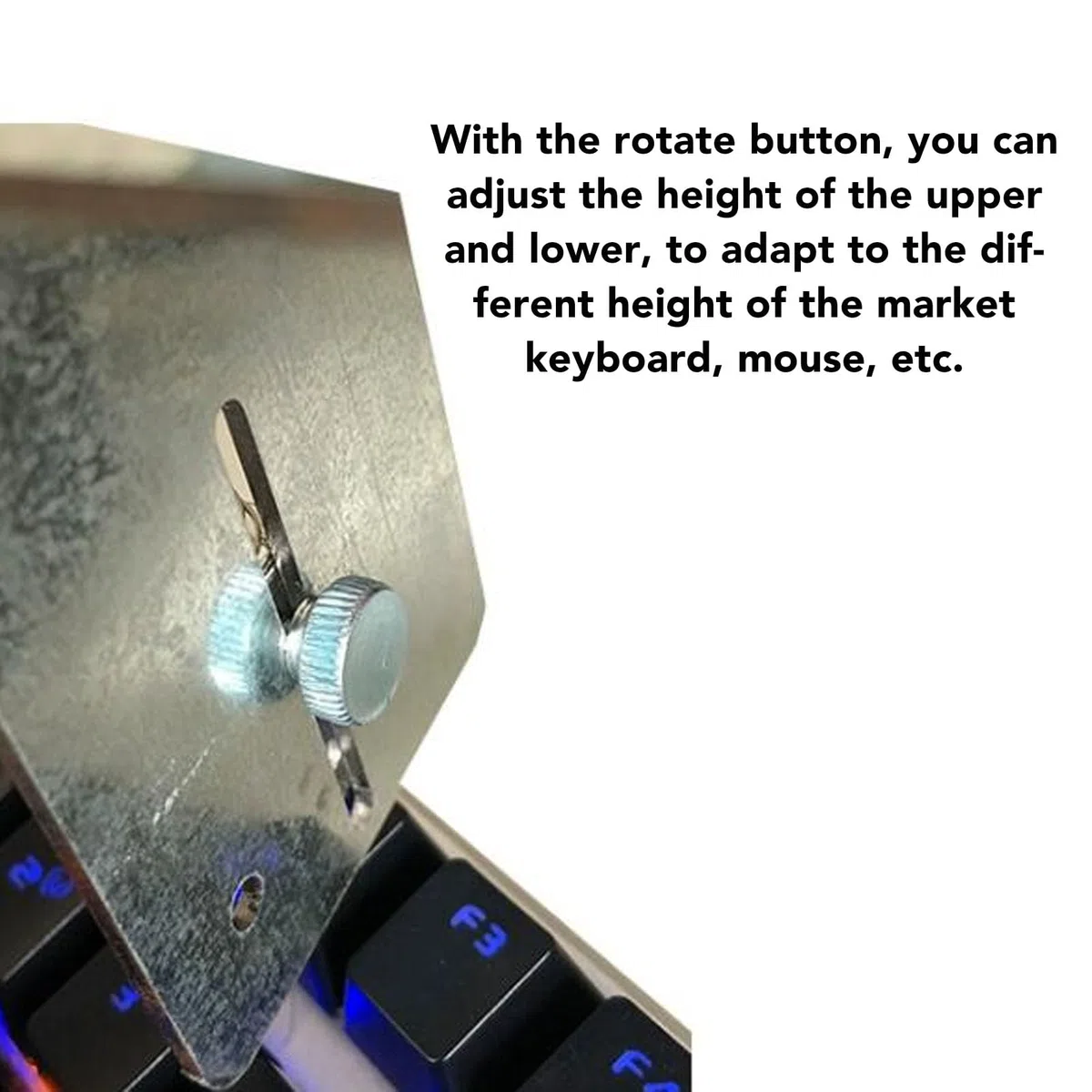 Clicker de Teclado Automático, Clicker de Teclado de Computadora de Altura Ajustable, Jiggler de Clicker Automático de Mouse Físico para Juegos, Herramienta de Automático