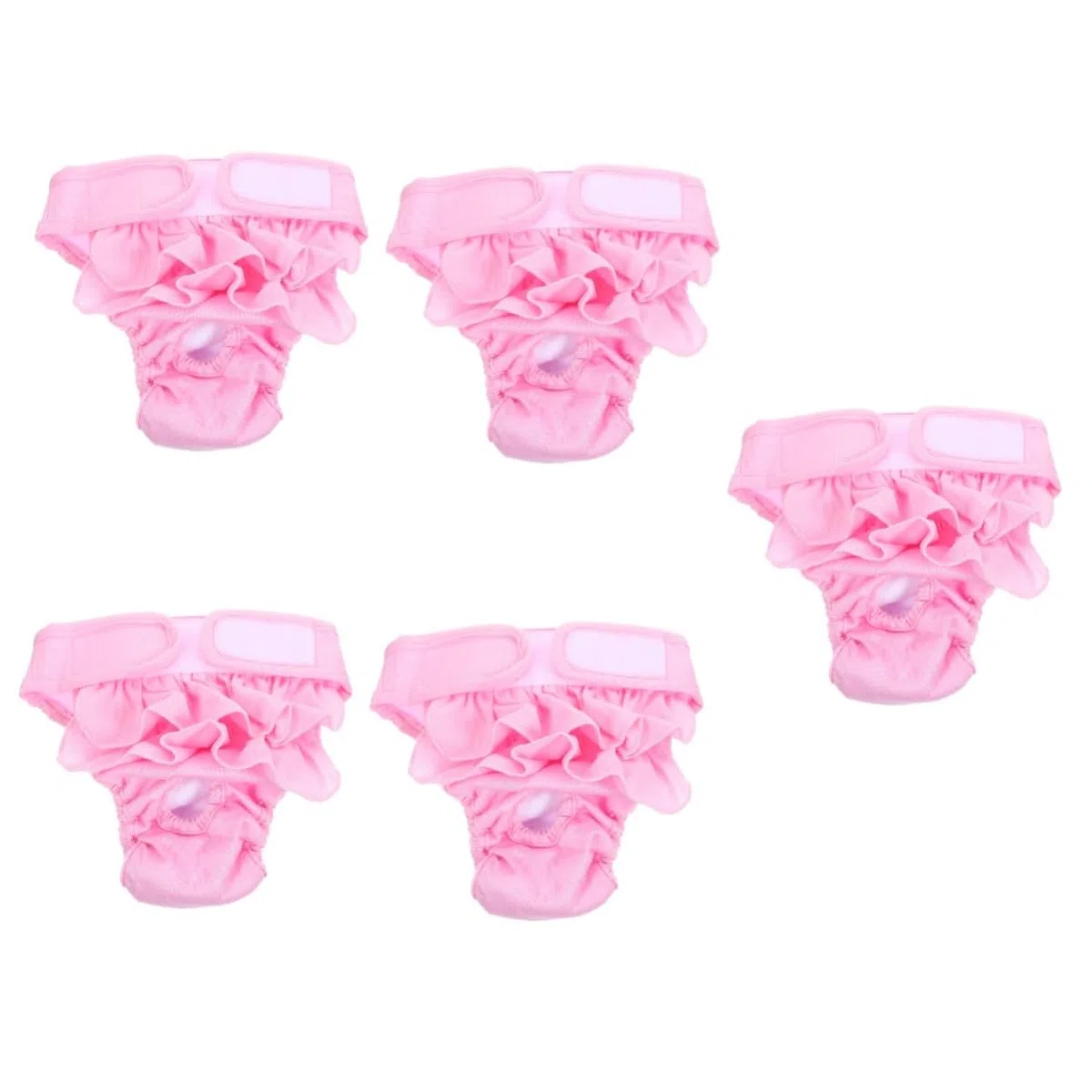 BESPORTBLE 5piezas Pañal Sanitario Reutilizable para Bragas Ajustables para Machos y Hembras Material Transpirable Previene Filtraciones y Mantiene El