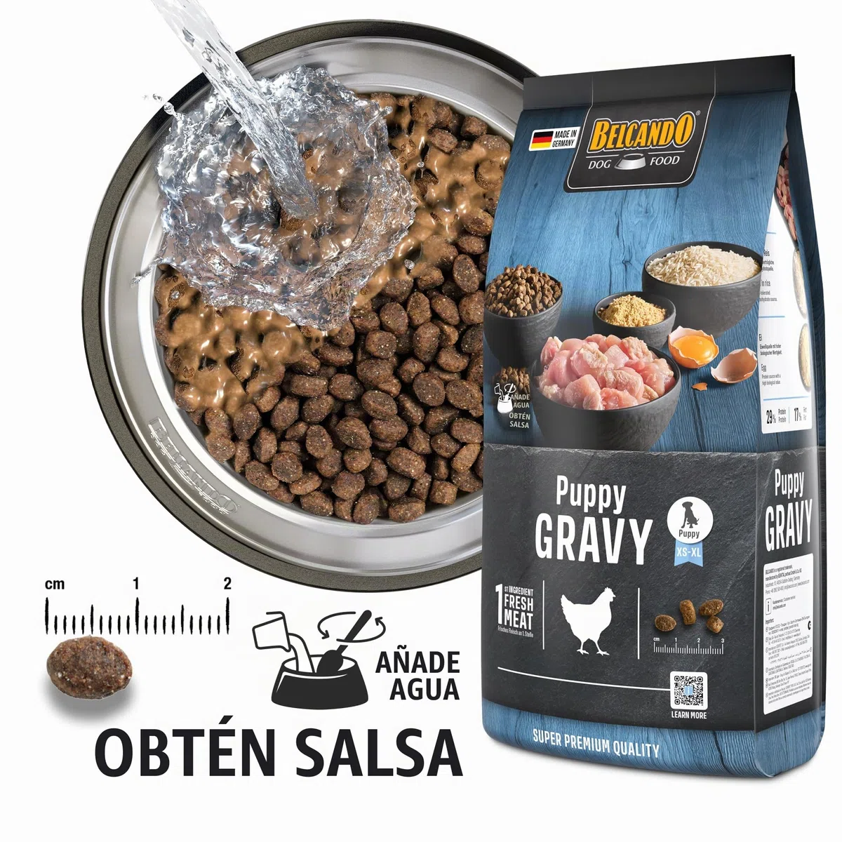 Belcando Puppy Gravy [12,5 kg] Alimento Completo para Perros | Comida Seca para Cachorros de Todas Las Razas hasta 4 Meses de Edad