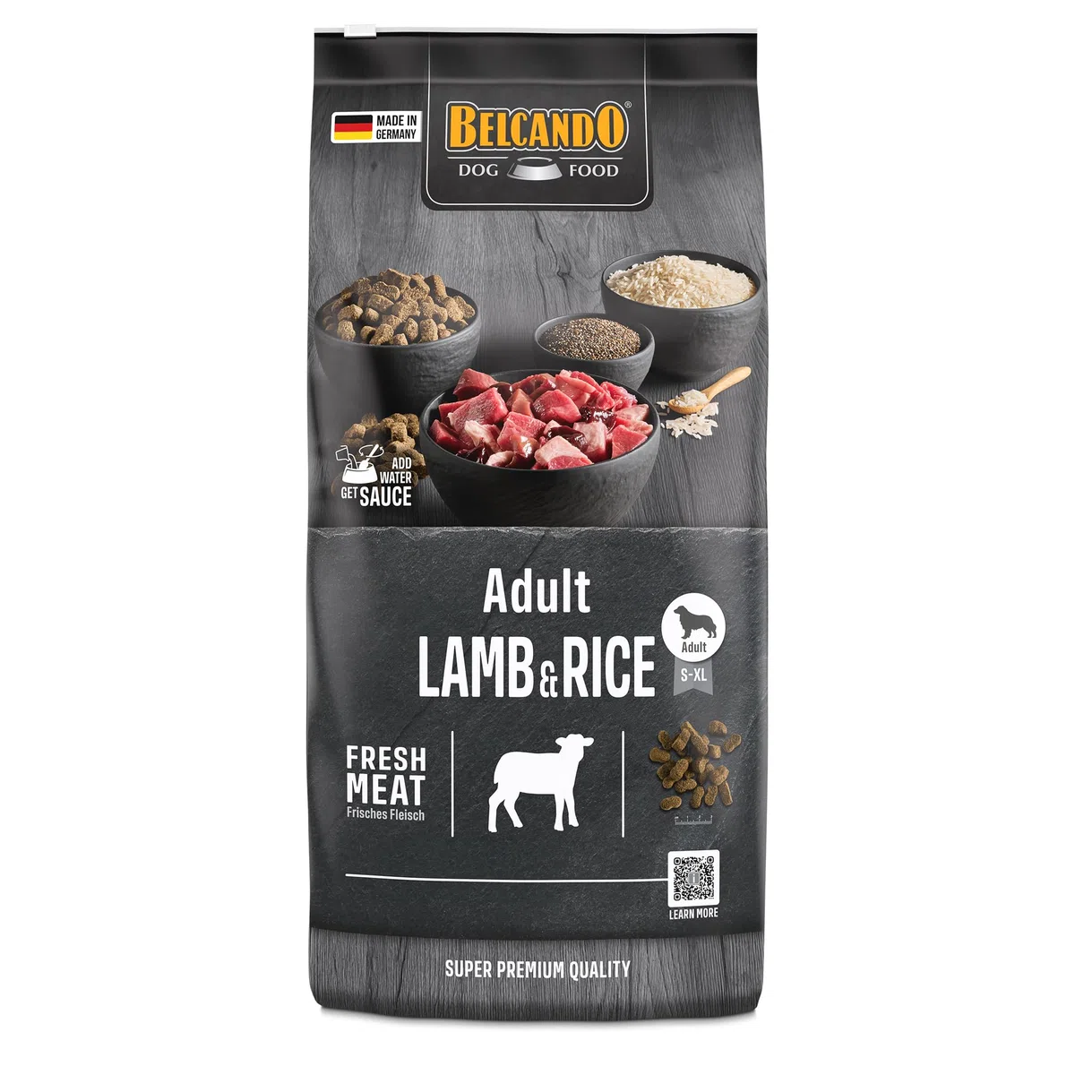 Belcando Adult Lamb & Rice [12,5 kg] Alimento para Perros | Comida Seca con Cordero para Perros sensibles | Alimento Completo para Perros Adultos a Partir de 1 año de Edad