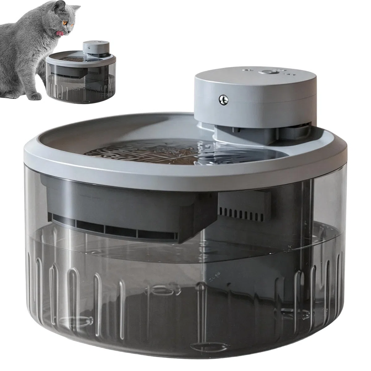 Fuente de Agua para Mascotas Dispensador silencioso 3,5 L Bebida semanal