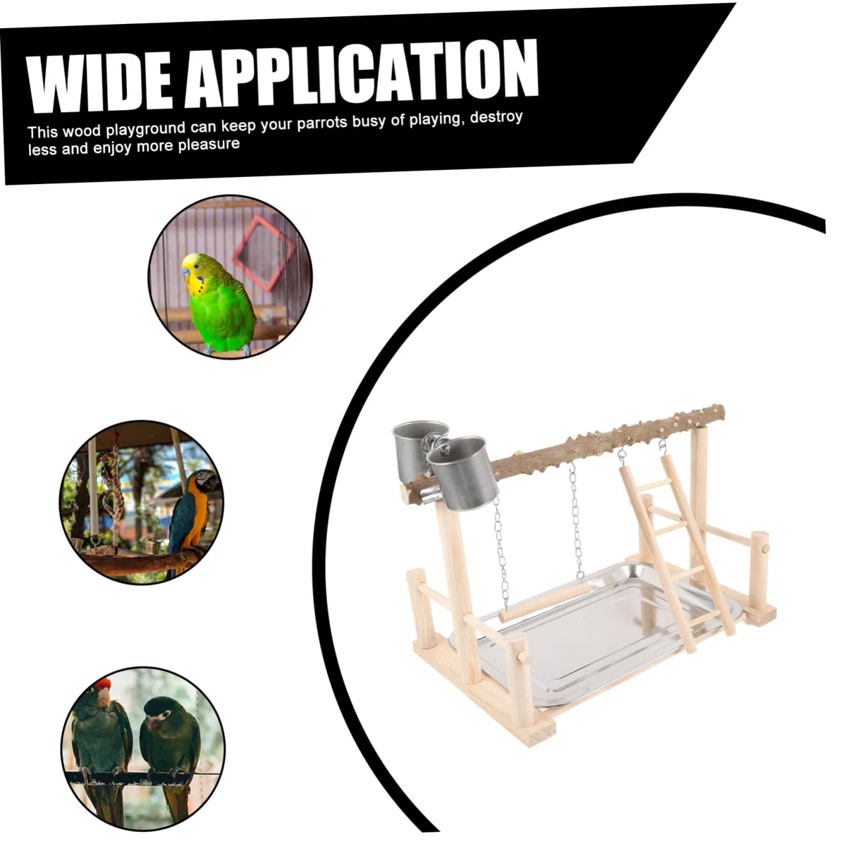 BESPORTBLE de Cómodo Entrenamiento Percha de en para Natural Madera Pájaros Antideslizante Soporte Agarre y Adecuado para Loros y Aves Domésticas Jaulas