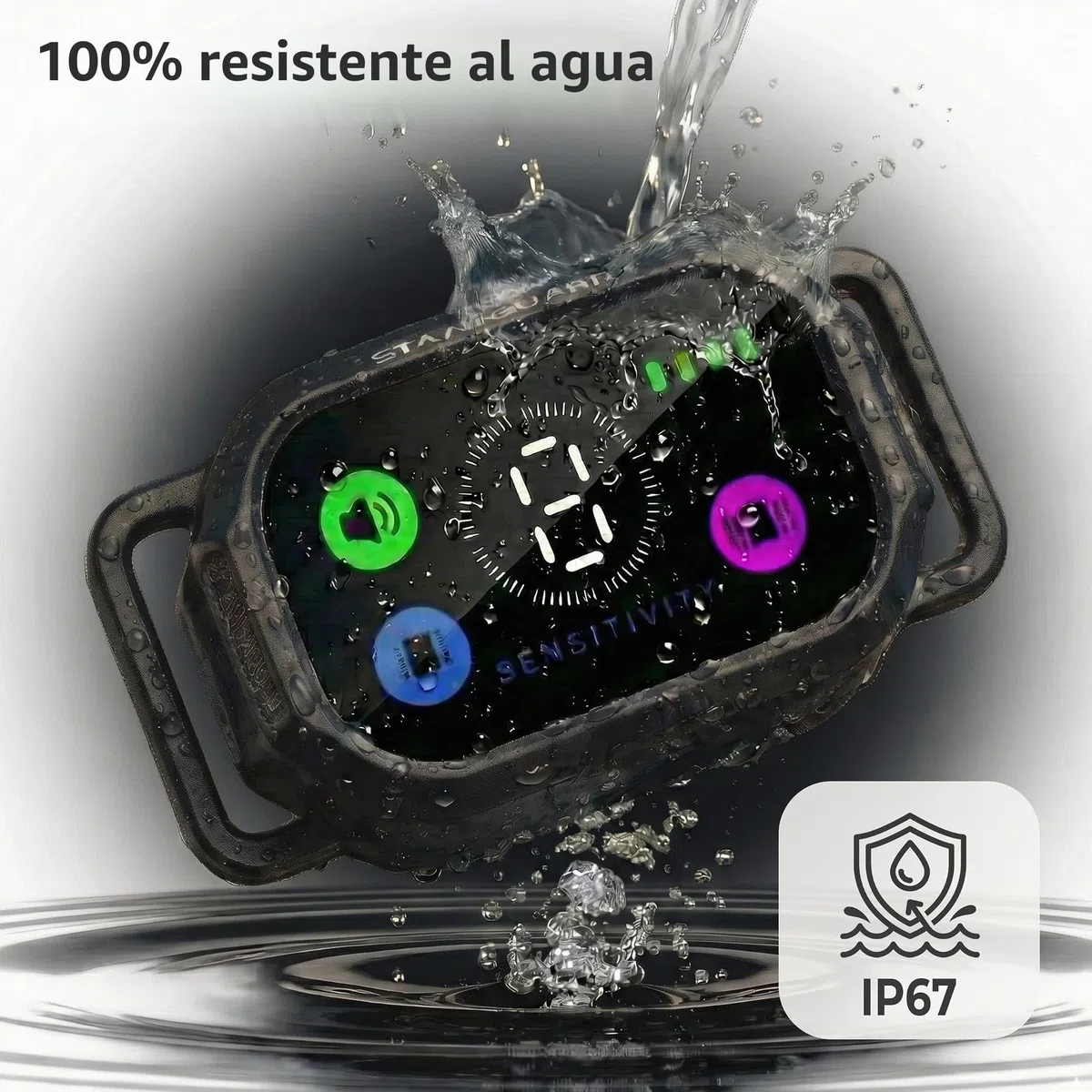 Lote de Dos Collares 2 en 1 Antiladridos y Adiestramiento para Perros con Mando a Distancia – Automático y Manual – Sin Descarga Eléctrica – Modo Pitido y Vibración Progresiva (Negro y Naranja)