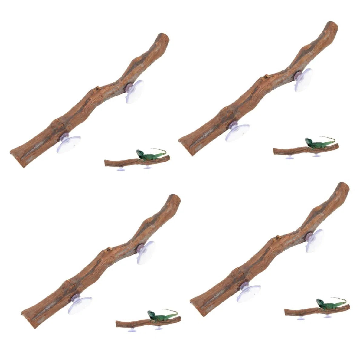Yardwe 4 Piezas de Mascotas Lagarto Enredaderas para terrario de Reptiles decoración del terrario de Reptiles árbol Decoración para terrarios Accesorios para Reptiles de Madera