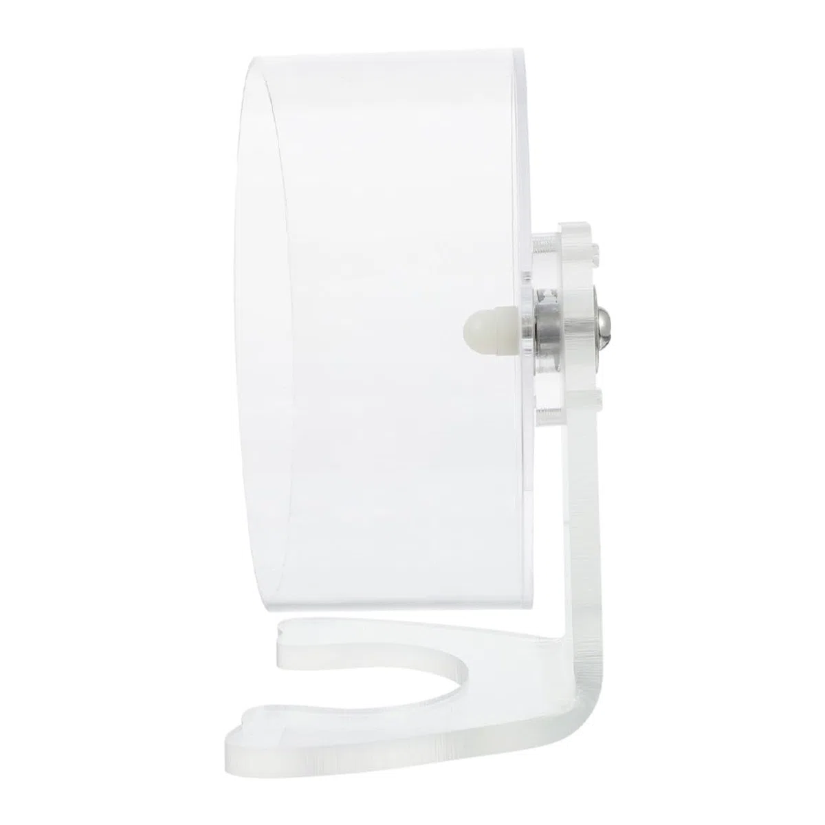Rueda de Ejercicio para Hámster Silenciosa Soporte Diseño Transparente para Jerbos Ratones y Pequeños Roedores Fácil de Instalar y Espaciosa para Actividad Saludable