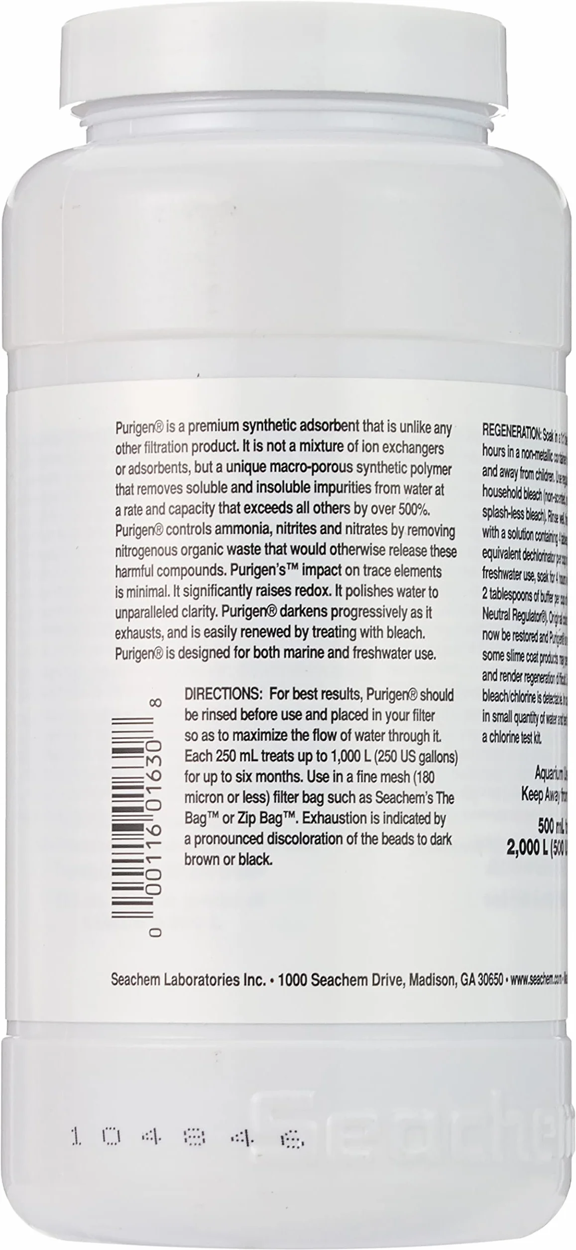 Seachem Filtro de Agua Purigen, 500 ml