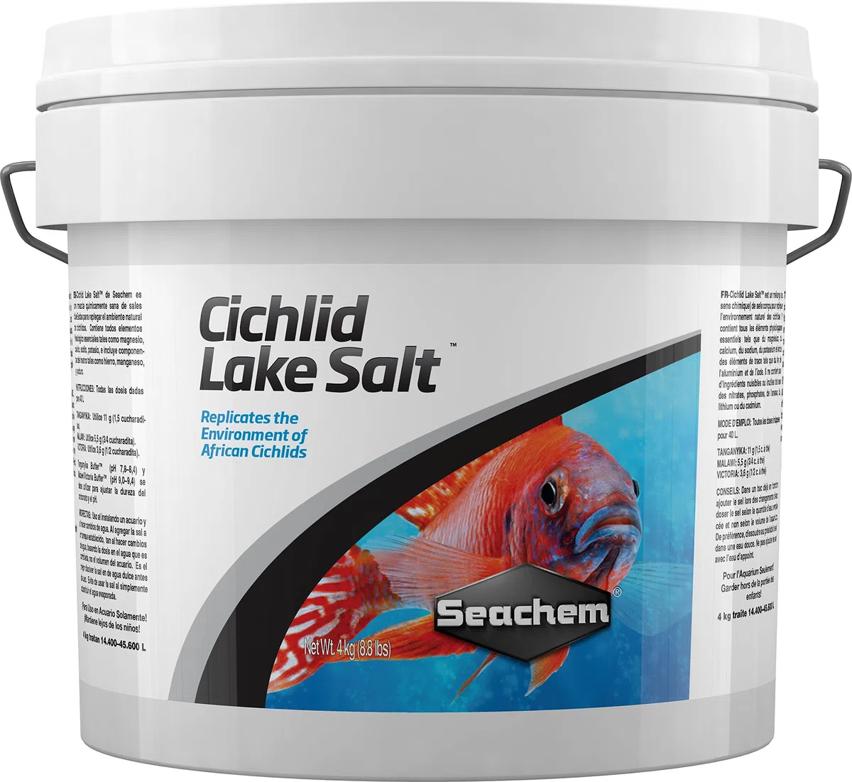 Tratamientos para el Agua de acuarios Cichlid Lake Salt 4 kg