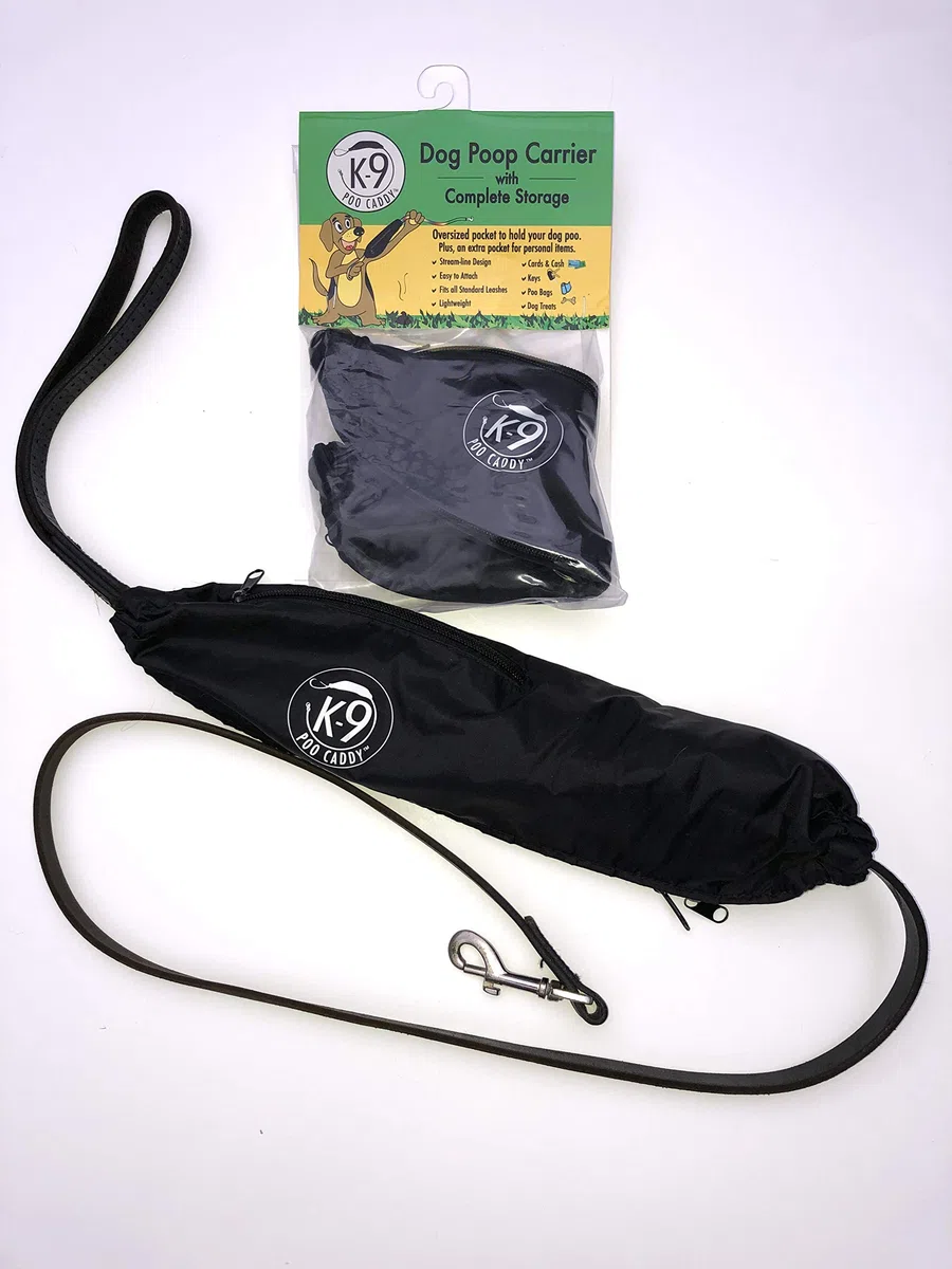 K9 Caca Caddy | Transportador de basura multifuncional para perros y bolsa de basura para perros con compartimento separado para guardar objetos comunes diversos, como llaves, dinero en efectivo o