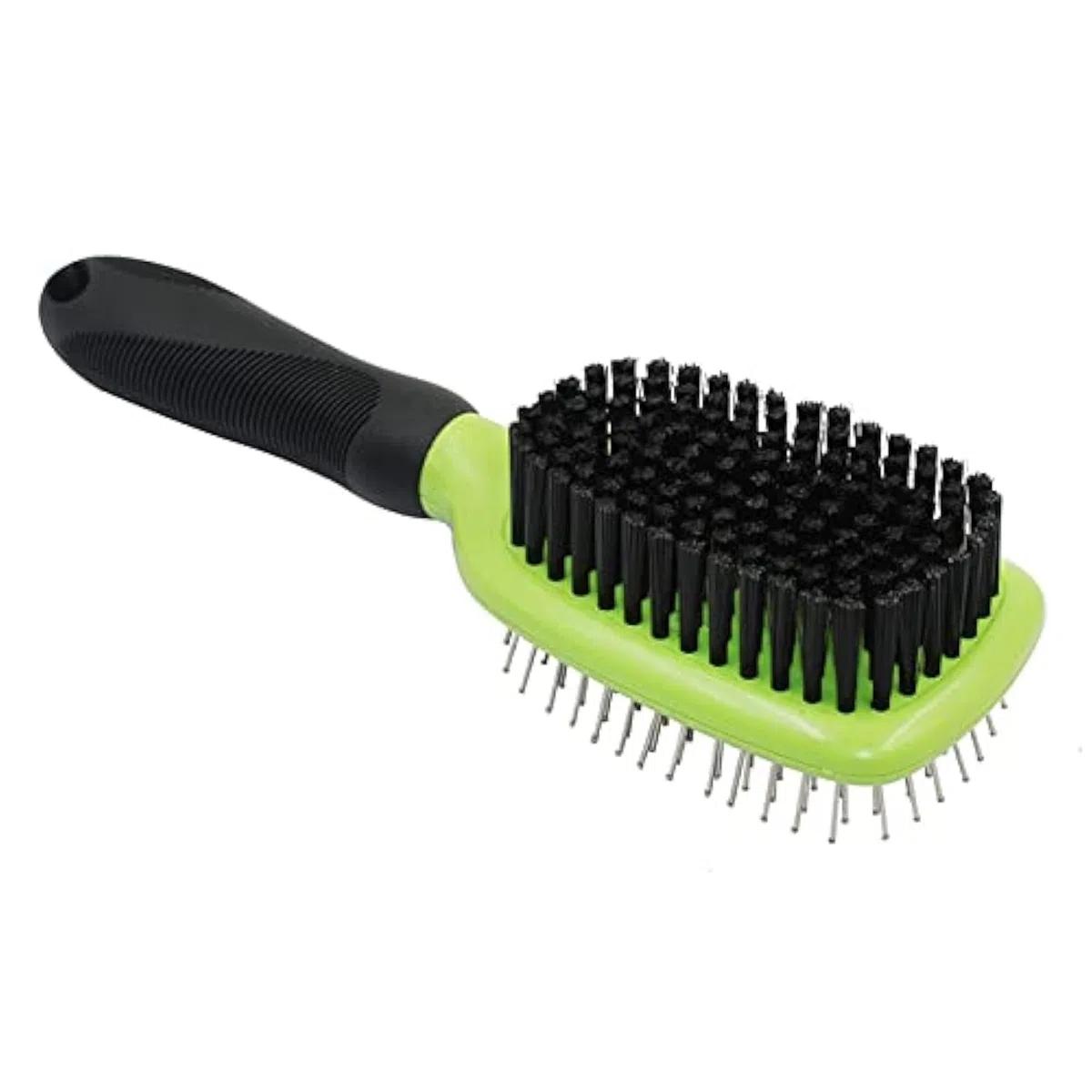 H&H Pets Kit de cepillo de aseo de 2 caras para perros y gatos – Cepillo de cerdas y cepillo de cerdas en una sola herramienta