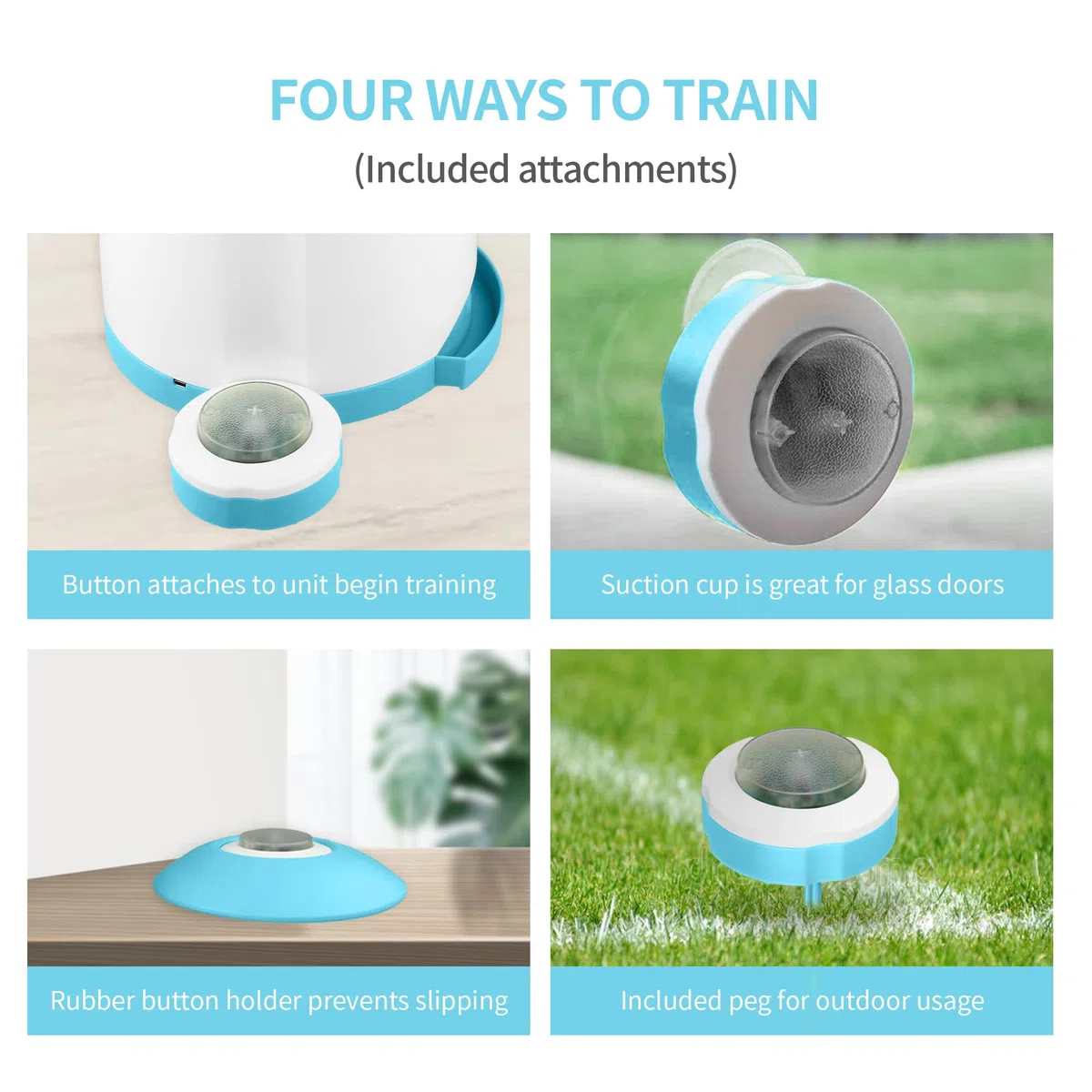 PETGEEK Dispensador automático de golosinas para perros con botón, alimentador de entrenamiento de memoria de rompecabezas, juguetes dispensadores de alimentos interactivos, comedero para perros de
